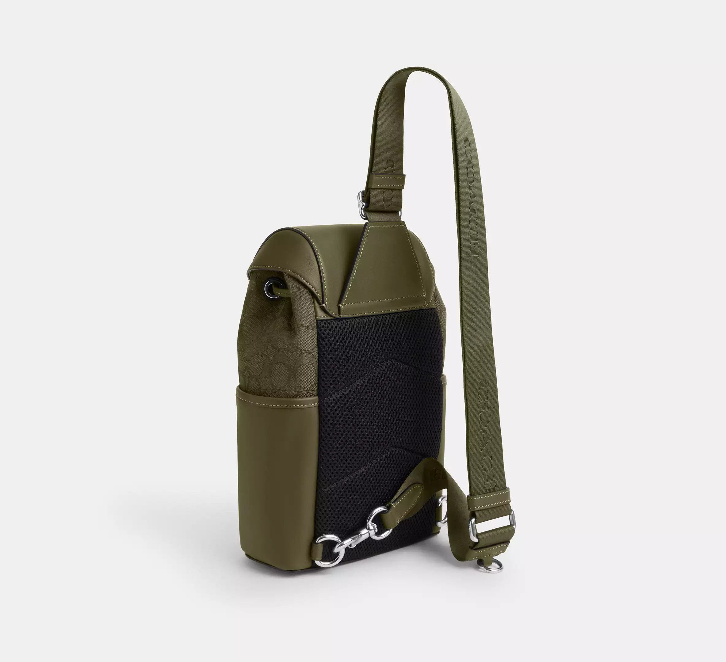 Coach Racer Pack In Signature Jacquard CW173 Size ONE SIZE - 8 Thumbnail