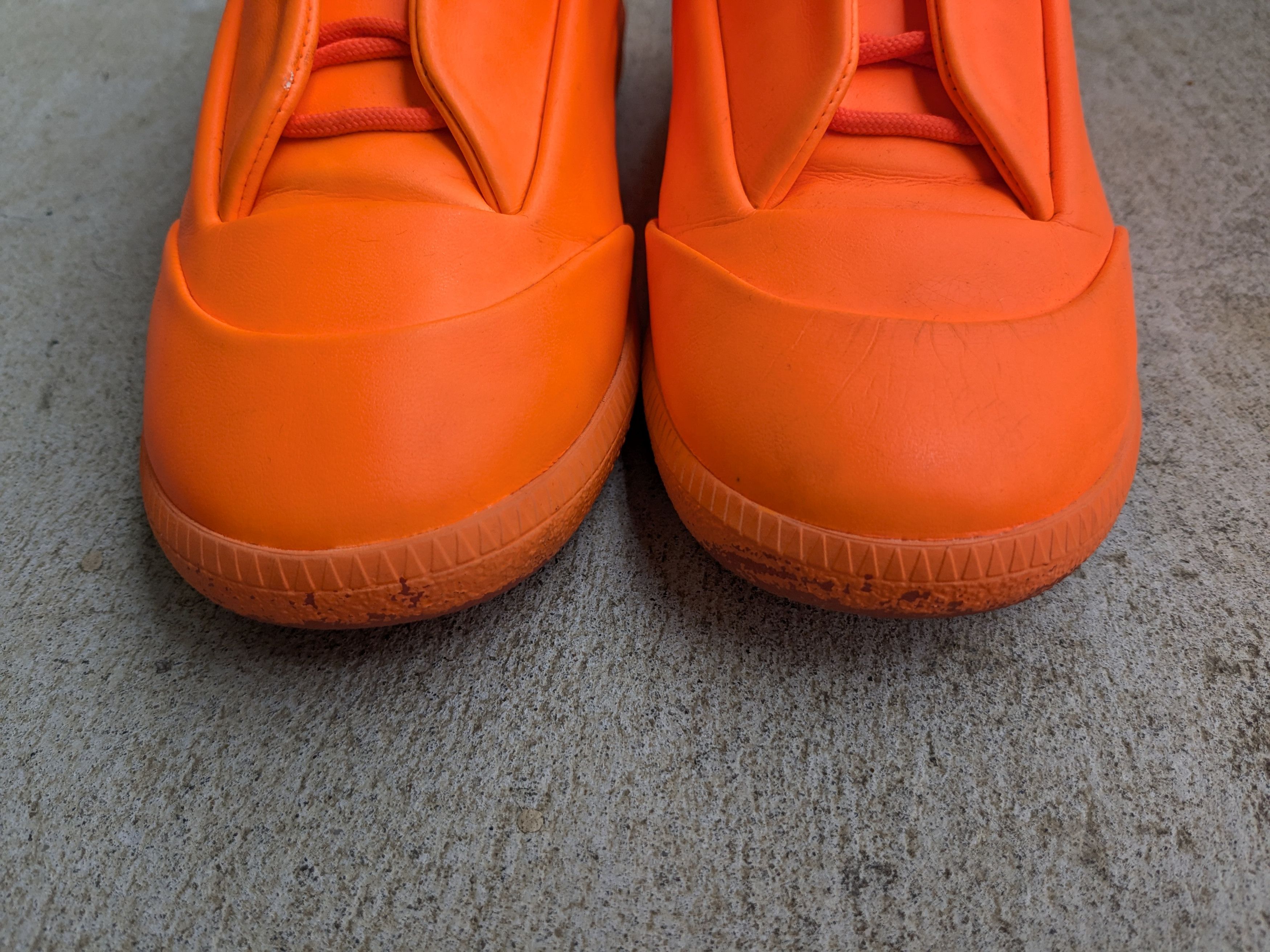 Maison Margiela Maison Margiela Future Orange Size 8 41 High Tops Leather Size US 8 / EU 41 - 2 Thumbnail