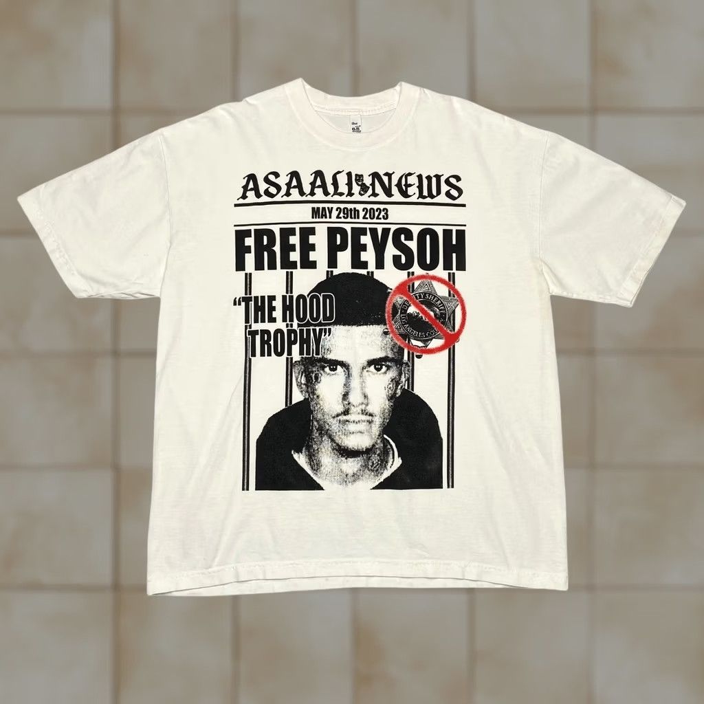 Los Angeles Apparel Asaali Free Peysoh The Hood Trophy T Shirt Streetwear Rap XL Men's Size US XL / EU 56 / 4 - 1 Thumbnail