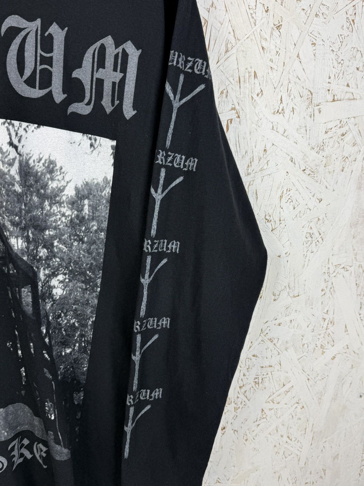 Band Tees Vintage Burzum Aske Black Metal Varg Long Sleeve Black ~XL Size US L / EU 52-54 / 3 - 3 Thumbnail