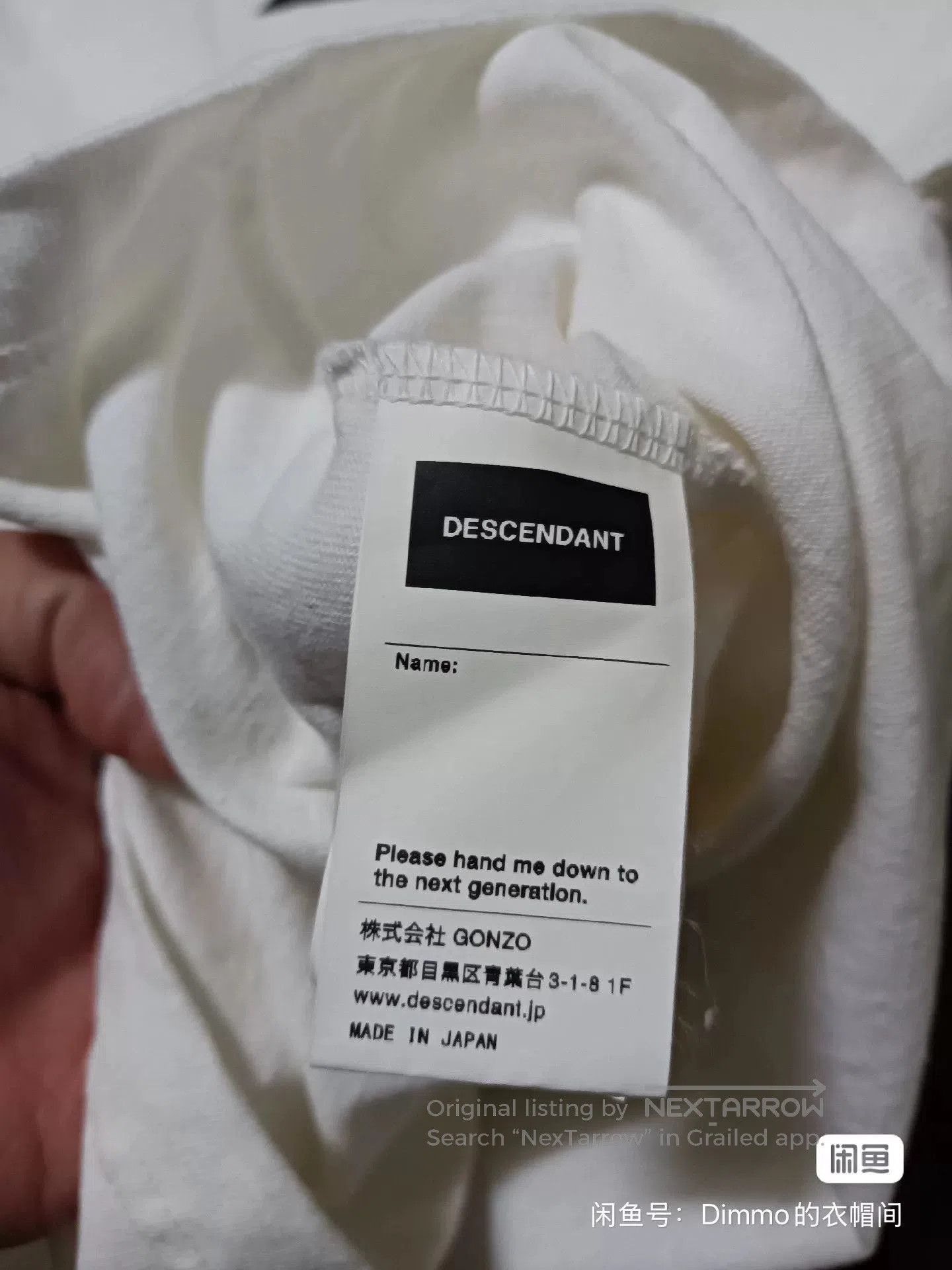 Other Descendant 19ss Big Logo Long Tee. Size US M / EU 48-50 / 2 - 4 Thumbnail
