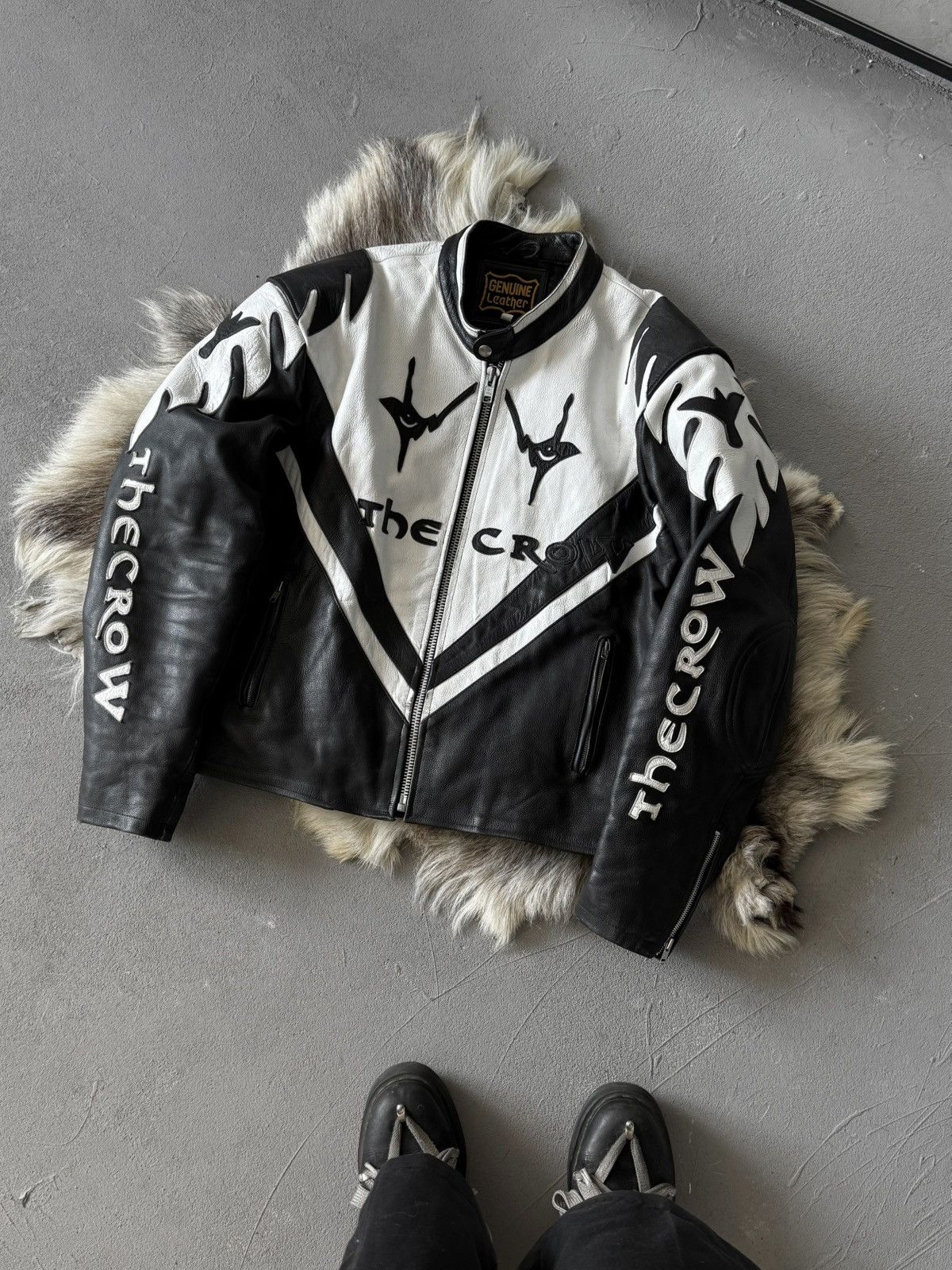 Other The Crow 1994 Leather Motorcycle Jacket Size US L / EU 52-54 / 3 - 1 Thumbnail