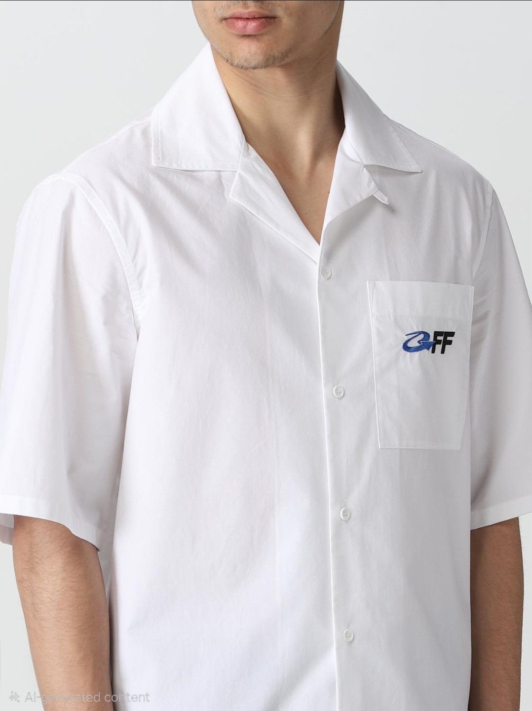 Off-White Exactly Opposite camp collar shirt Size US XL / EU 56 / 4 - 12 Thumbnail