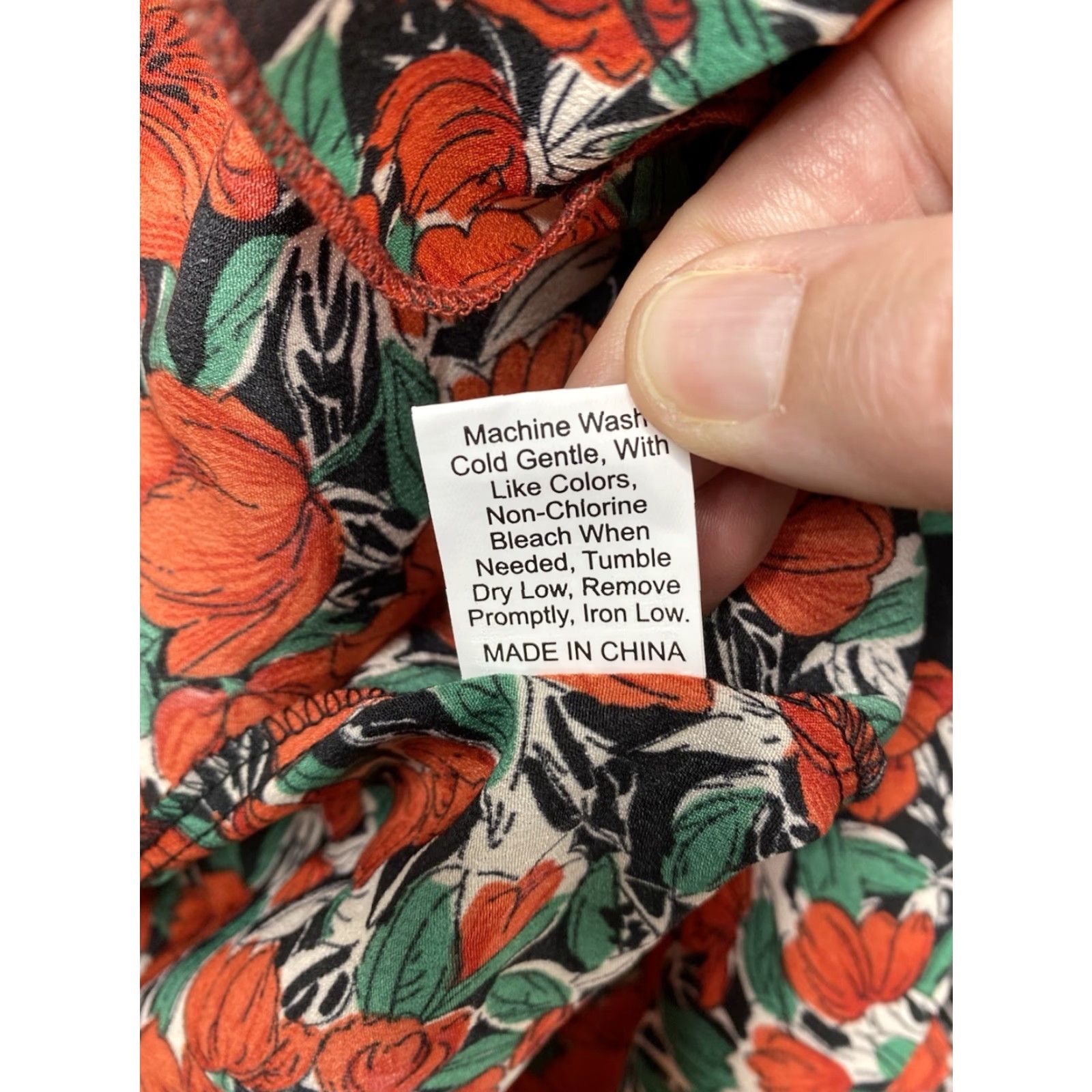 Shein SheIn One Shoulder Dress Womens 4XL Red Floral Boho Ruffle Slit Lightweight Fun Dress Size XXL / US 16-18 / IT 52-54 - 5 Thumbnail