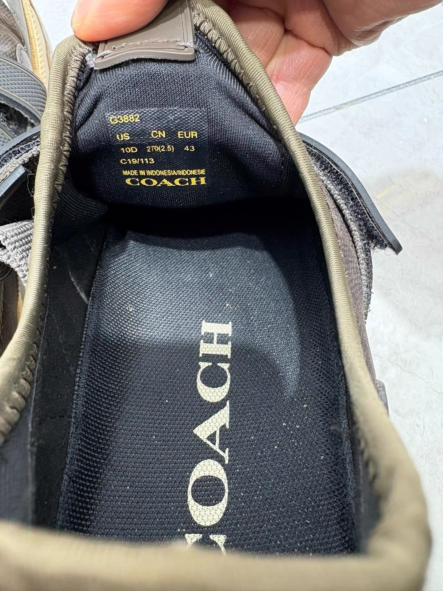 Coach Coach Classic Monogram Men's Shoes K29 Size US 10 / EU 43 - 4 Thumbnail