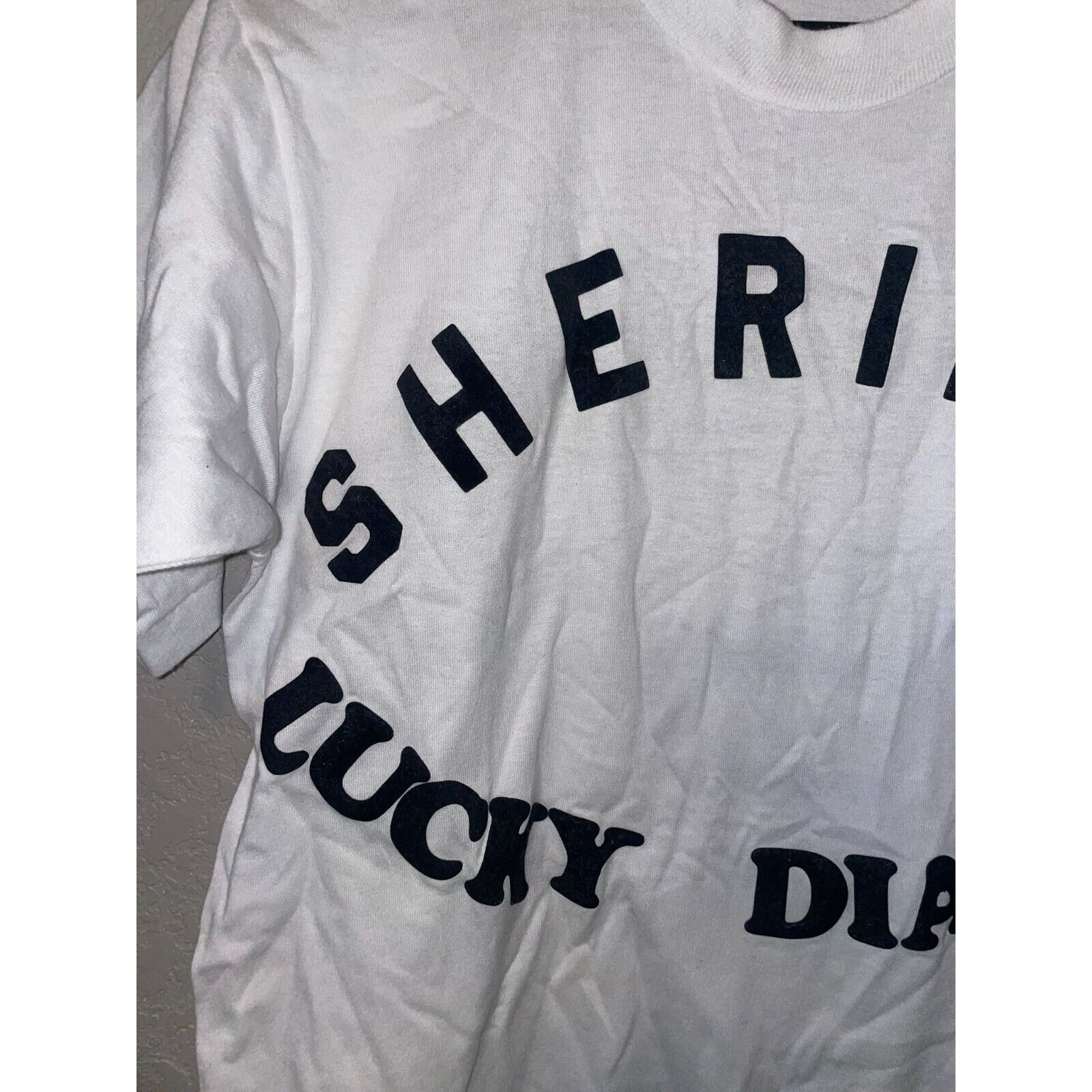 Jerzees Vintage Misprint Sheridan White Local Sport Team Shirt Size US M / EU 48-50 / 2 - 2 Thumbnail