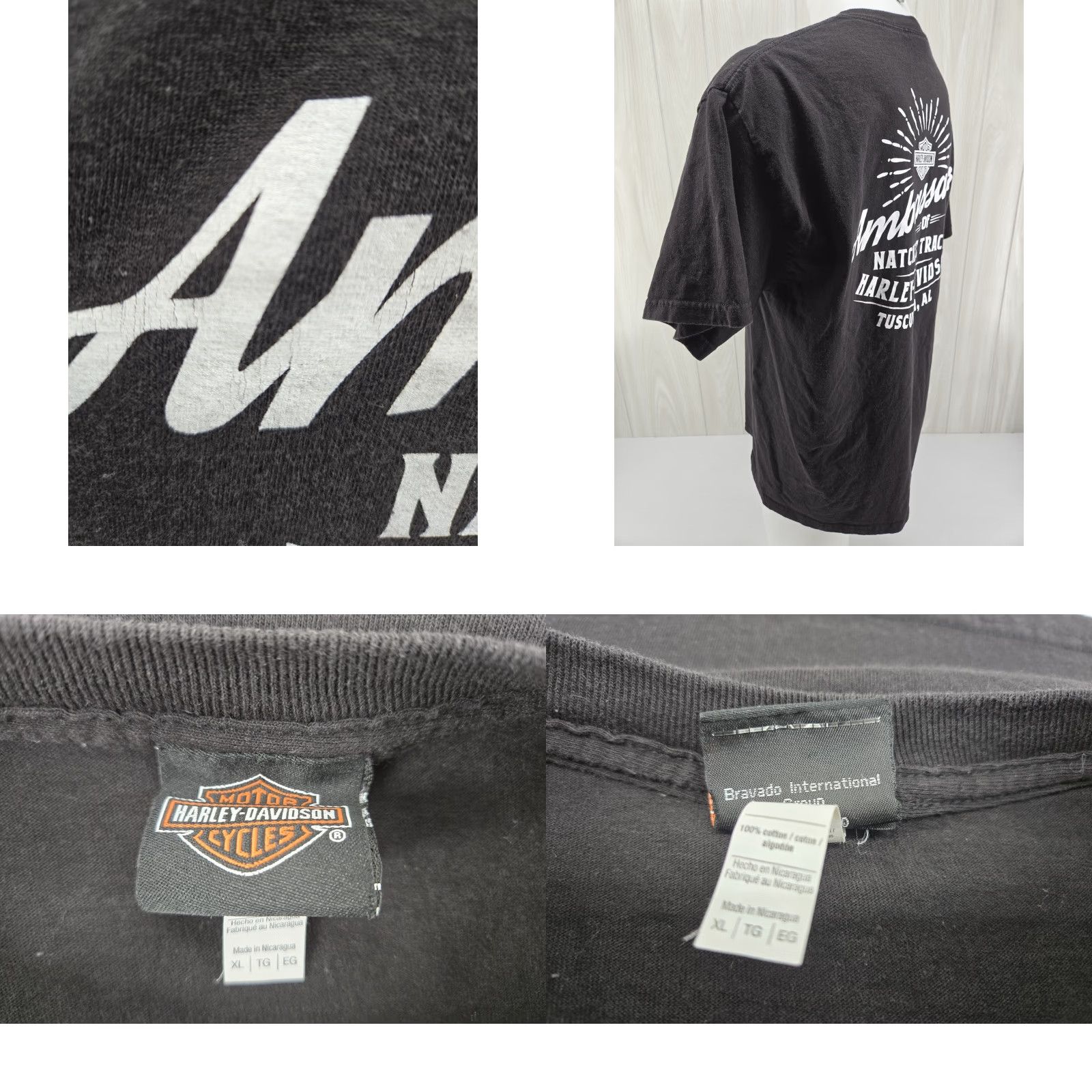 Harley Davidson Harley-Davidson T-Shirt Men XL Black Distressed Logo Size US XL / EU 56 / 4 - 9 Thumbnail