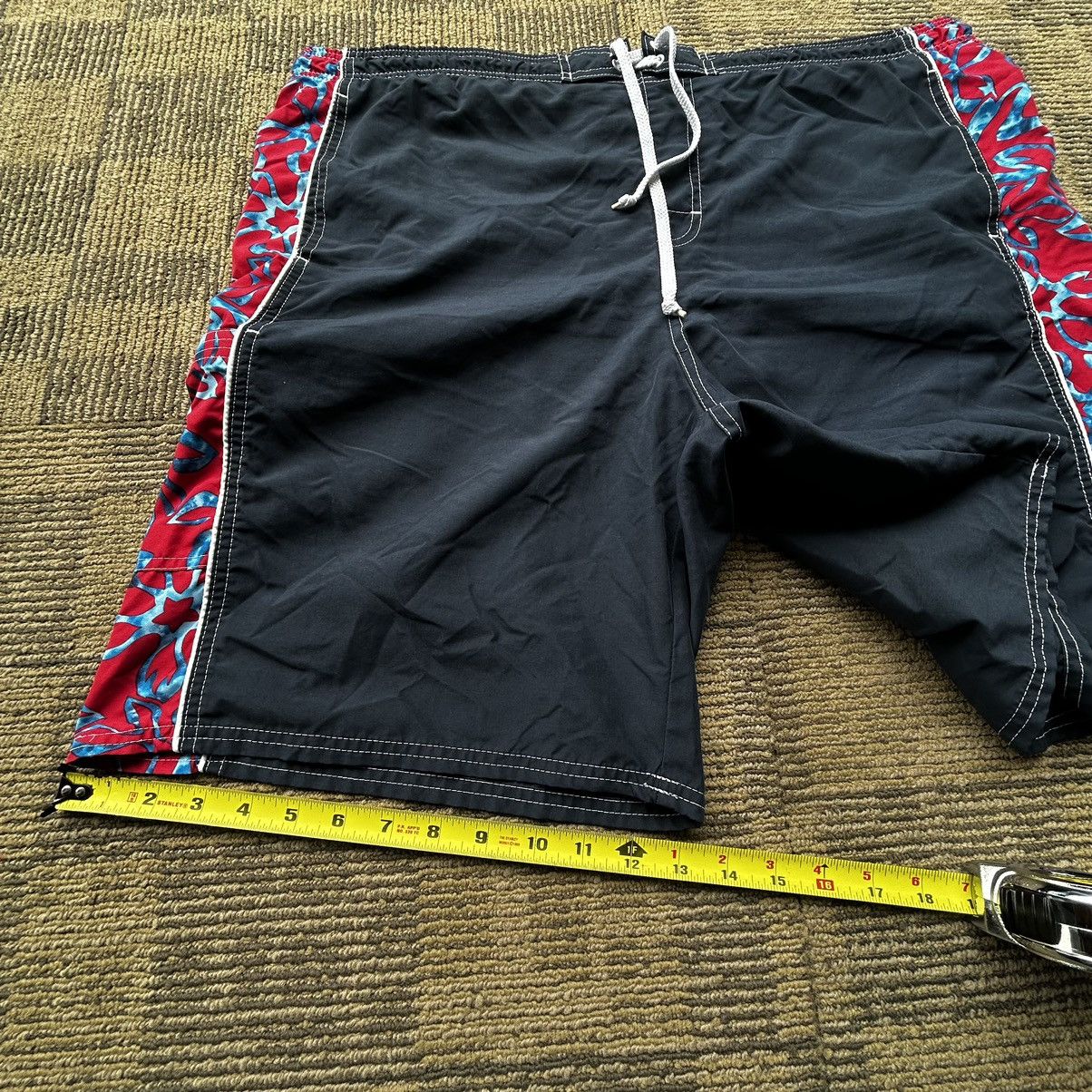 Ocean Pacific Vtg 90’s OP Ocean Pacific Red/ Blue Surf Swim Board Shorts Size US 38 / EU 54 - 6 Thumbnail