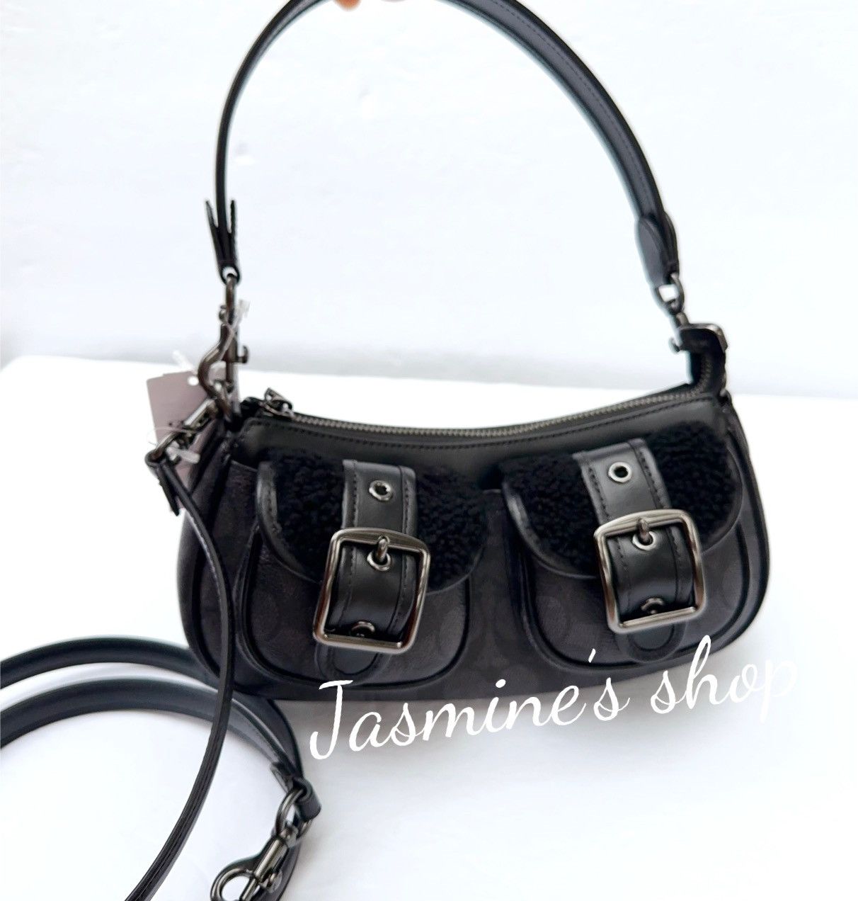 Coach NWT Coach CY658 Ashton Baguette Bag In Signature Canvas Size ONE SIZE - 1 Thumbnail