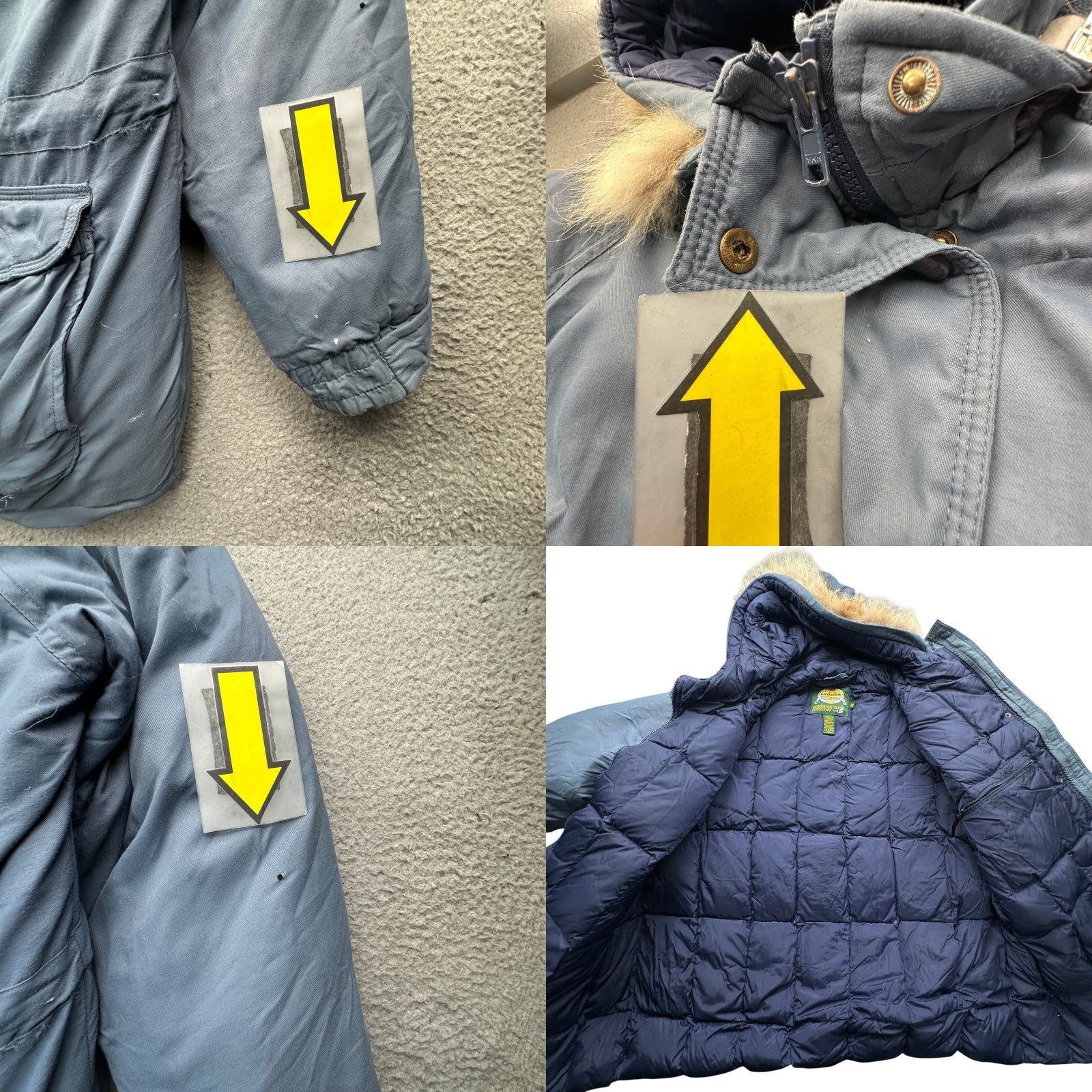 Vintage VINTAGE Cabela's Premier Northern Goose Down Parka Jacket Mens 2XL Blue Fur Trim Hooded Zip Mid-Length Down Puffer Size US XXL / EU 58 / 5 - 8 Thumbnail
