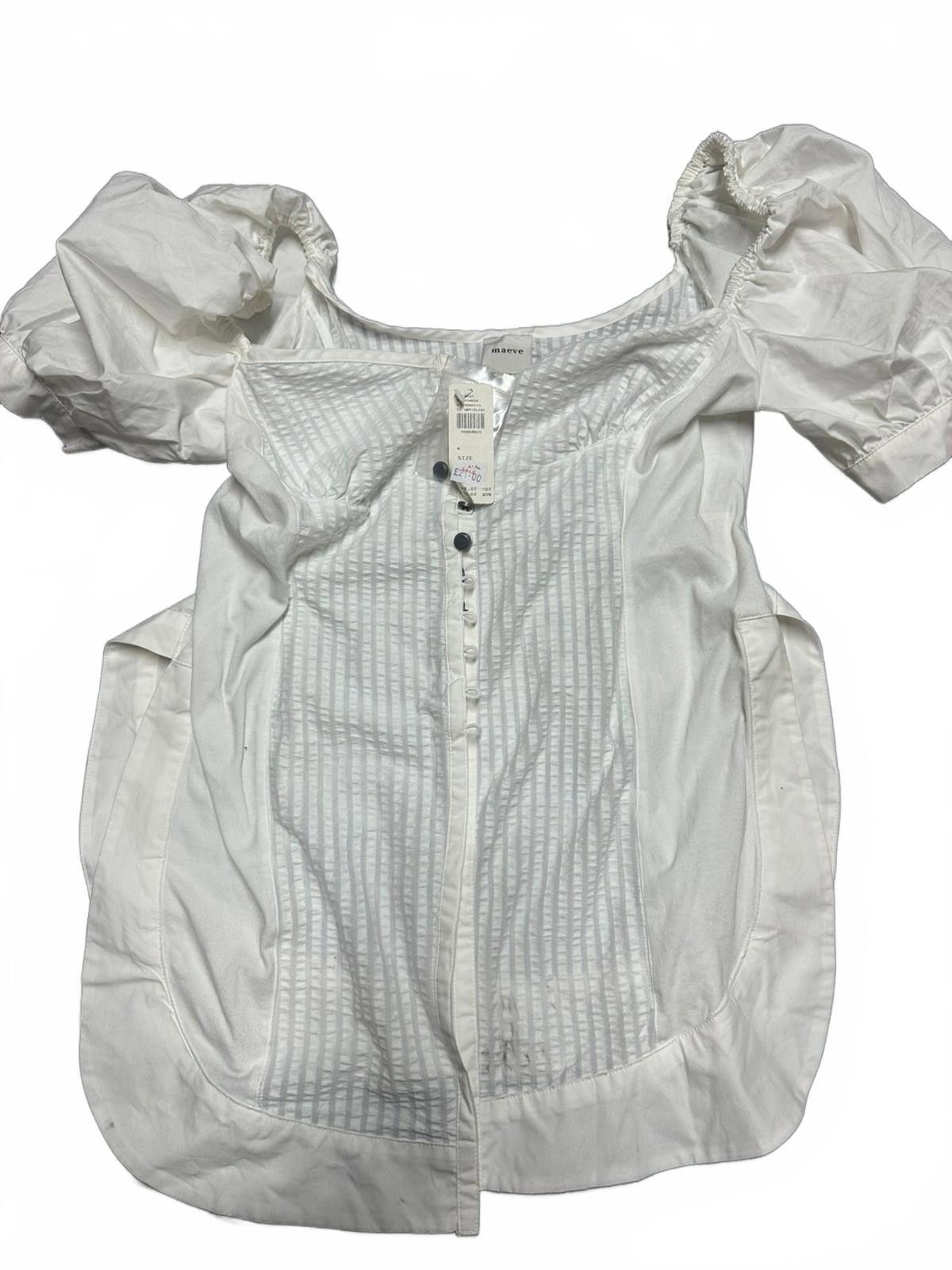 Marvel Comics Maeve Puffy Sleeve Button-Up Blouse - Size M Size M / US 6-8 / IT 42-44 - 2 Thumbnail