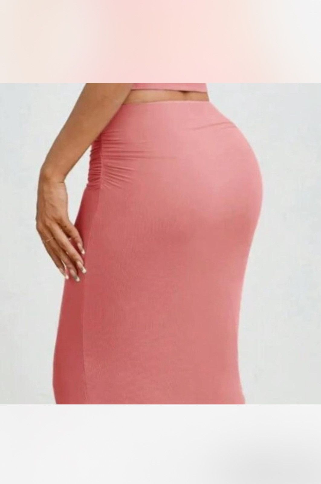 Shein Women's Asymmetric Neckline Top And Skirt Matching Set Size S / US 4 / IT 40 - 2 Thumbnail
