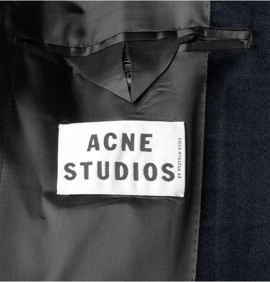 Acne Studios Drifter Slim Fit Velvet Tuxedo Blazer Size 36R - 5 Thumbnail