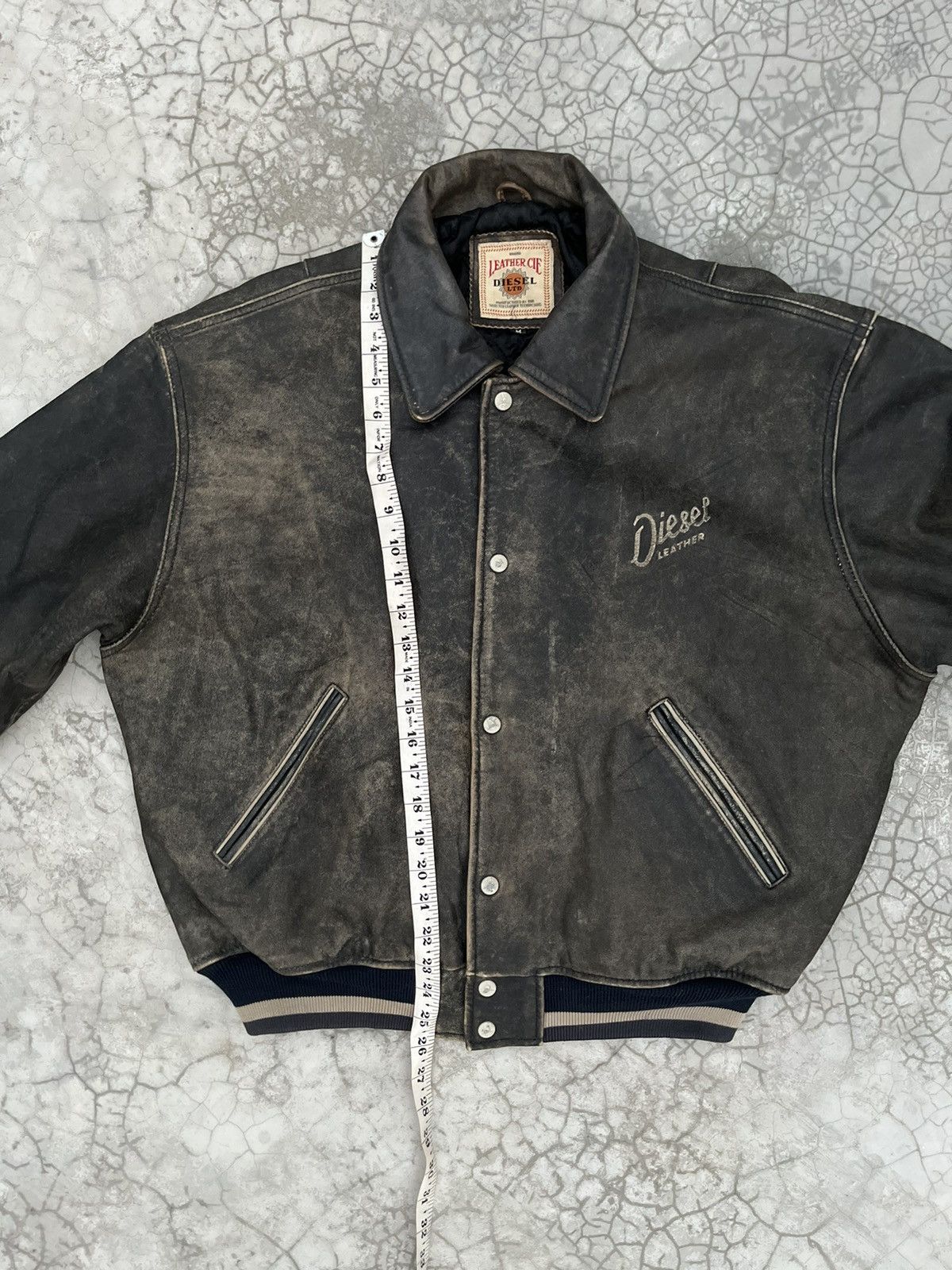 Diesel VTG VARSITY Diesel Colorado 90s leather DISTRESSED jacket Size US M / EU 48-50 / 2 - 9 Thumbnail