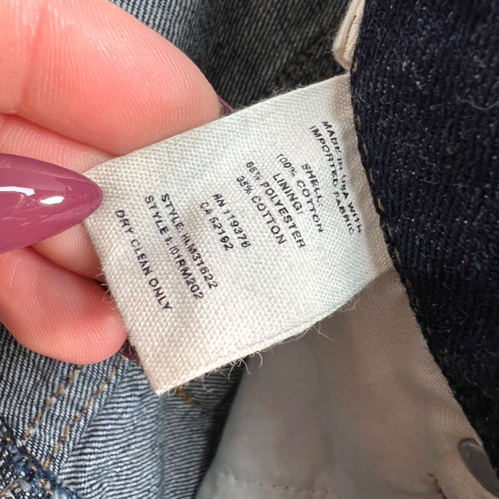 Helmut Lang HELMUT LANG Jeans Womens 28 Dark Wash Denim 100% Cotton Straight High-Waist Jeans Size 28" / US 6 / IT 42 - 3 Thumbnail