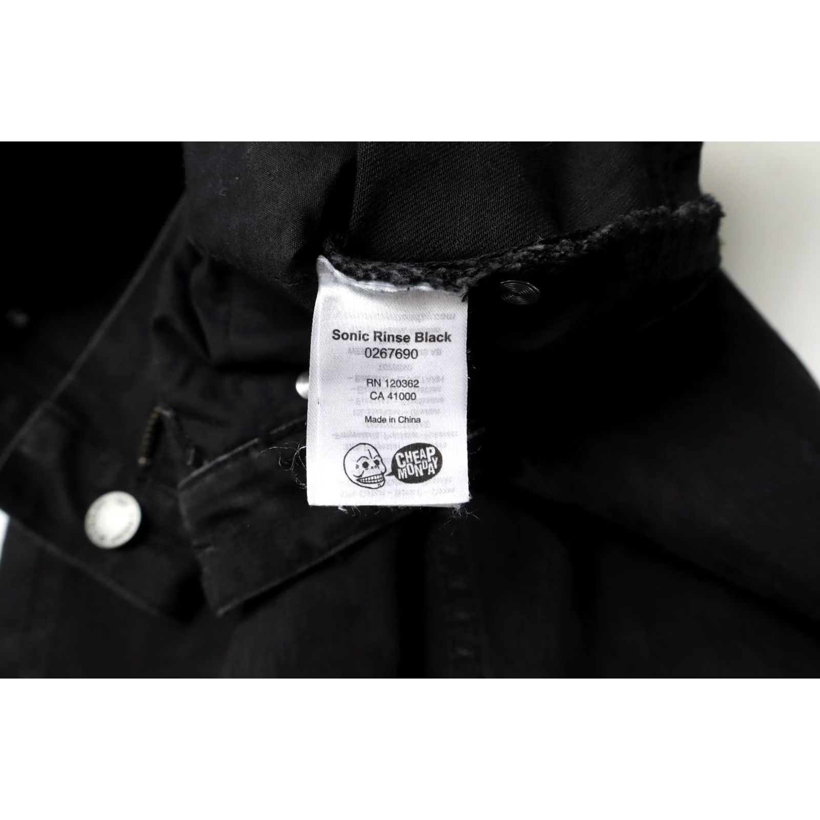 Cheap Monday Cheap Monday Sonic Rinse Black Jeans Slim W32/L34 Zip Fly Stretched Men Size US 32 / EU 48 - 7 Thumbnail