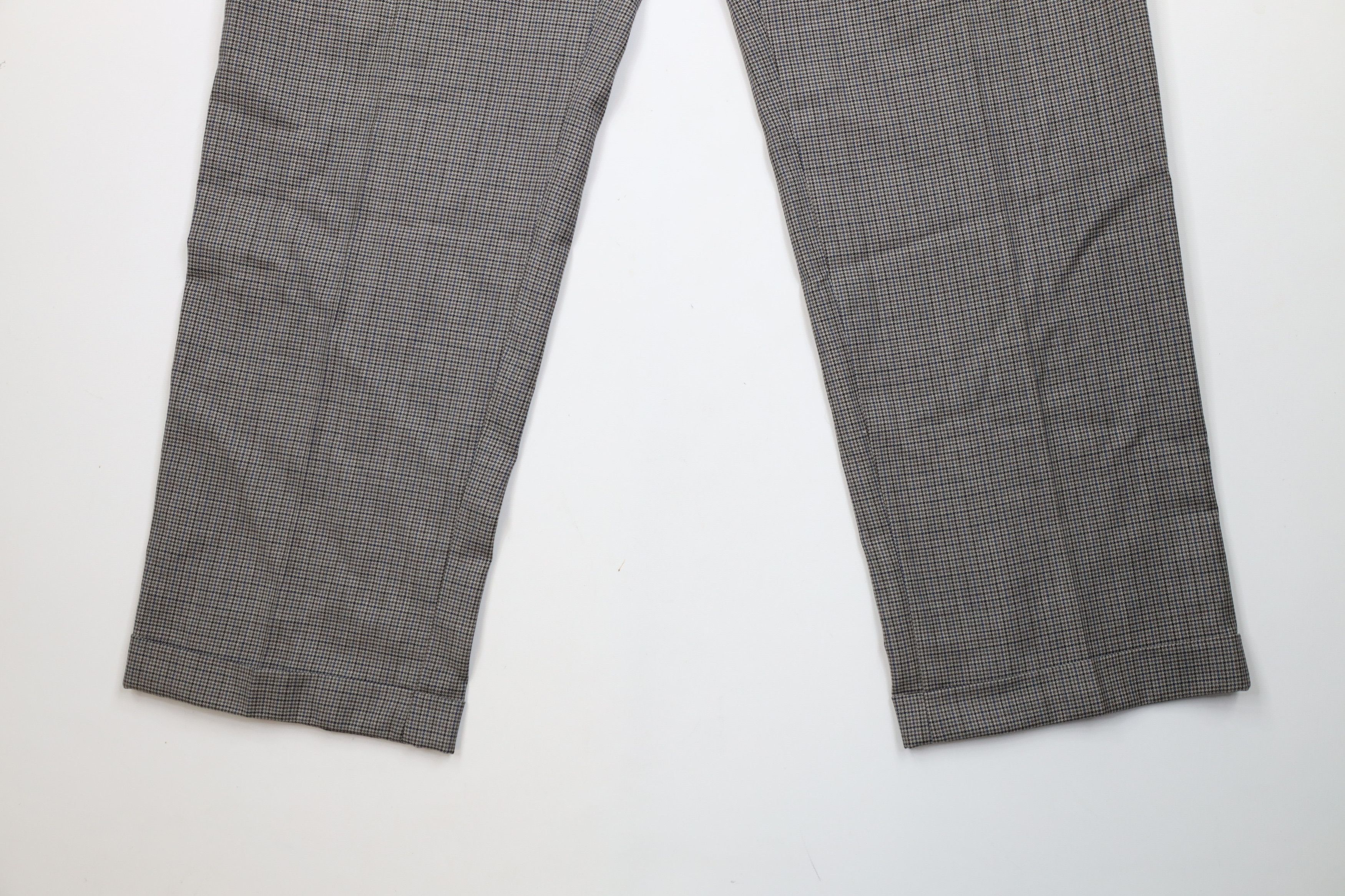 Ralph Lauren Vintage 90s Ralph Lauren Houndstooth Wide Leg Chino Pants Size US 36 / EU 52 - 4 Thumbnail