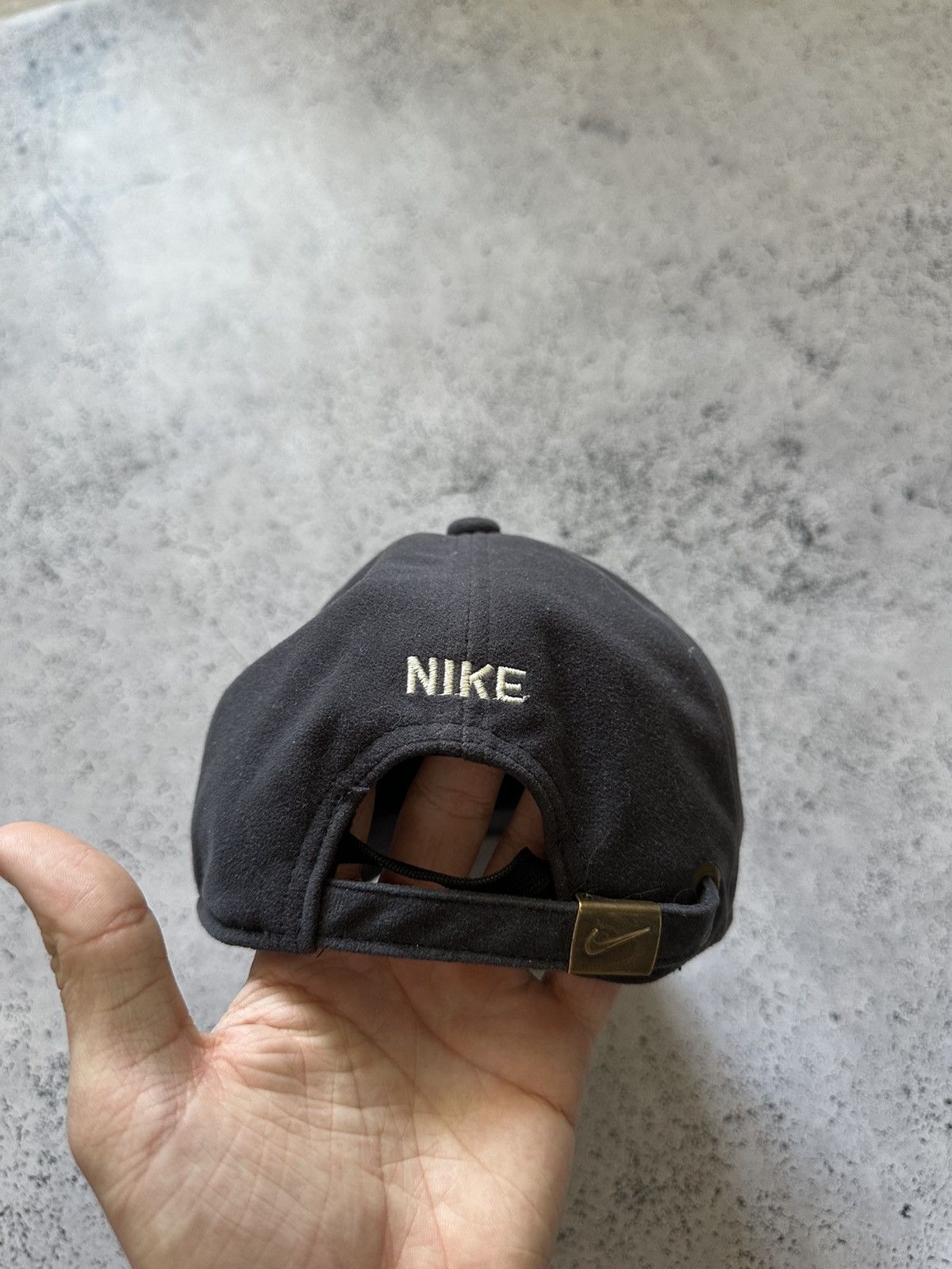 Nike × Vintage Vintage Nike Cap Wool Hat Spell Out Logo Y2K USA Size ONE SIZE - 3 Thumbnail
