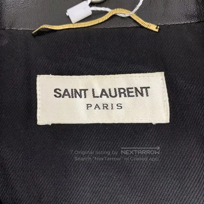 Yves Saint Laurent Saint Laurent Black Leather Women's Jacket . Size XXS / US 00 / IT 34 - 5 Thumbnail