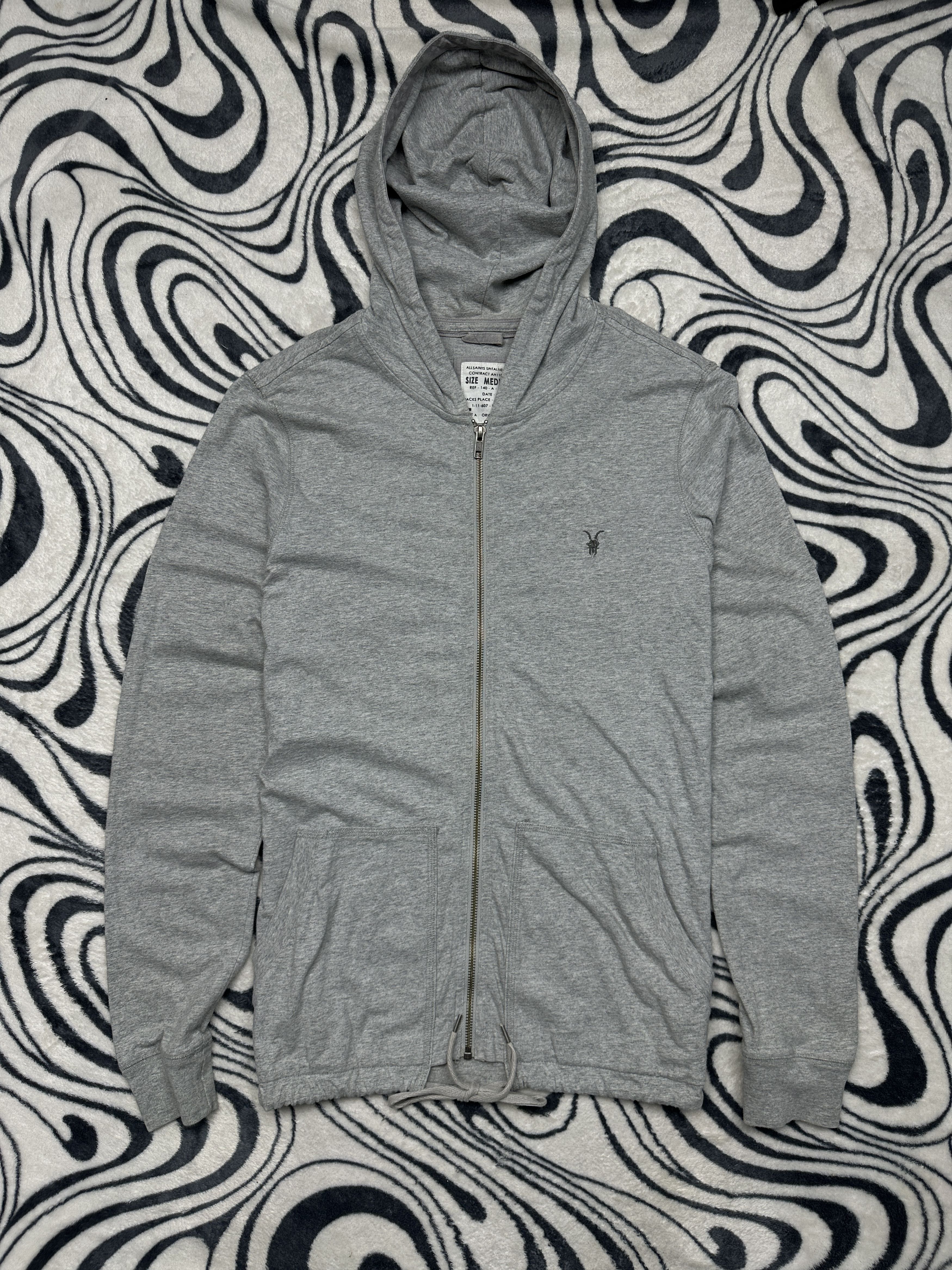 Allsaints AllSaints Mens Bolt Full Zip Hoodie Size US M / EU 48-50 / 2 - 1 Thumbnail