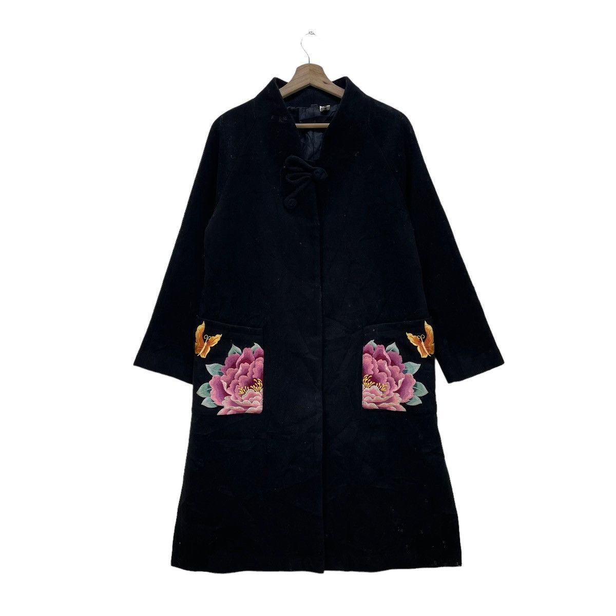 Designer Japanese Brand Embroidery Floral Chinese Style Jacket Size M / US 6-8 / IT 42-44 - 1 Thumbnail