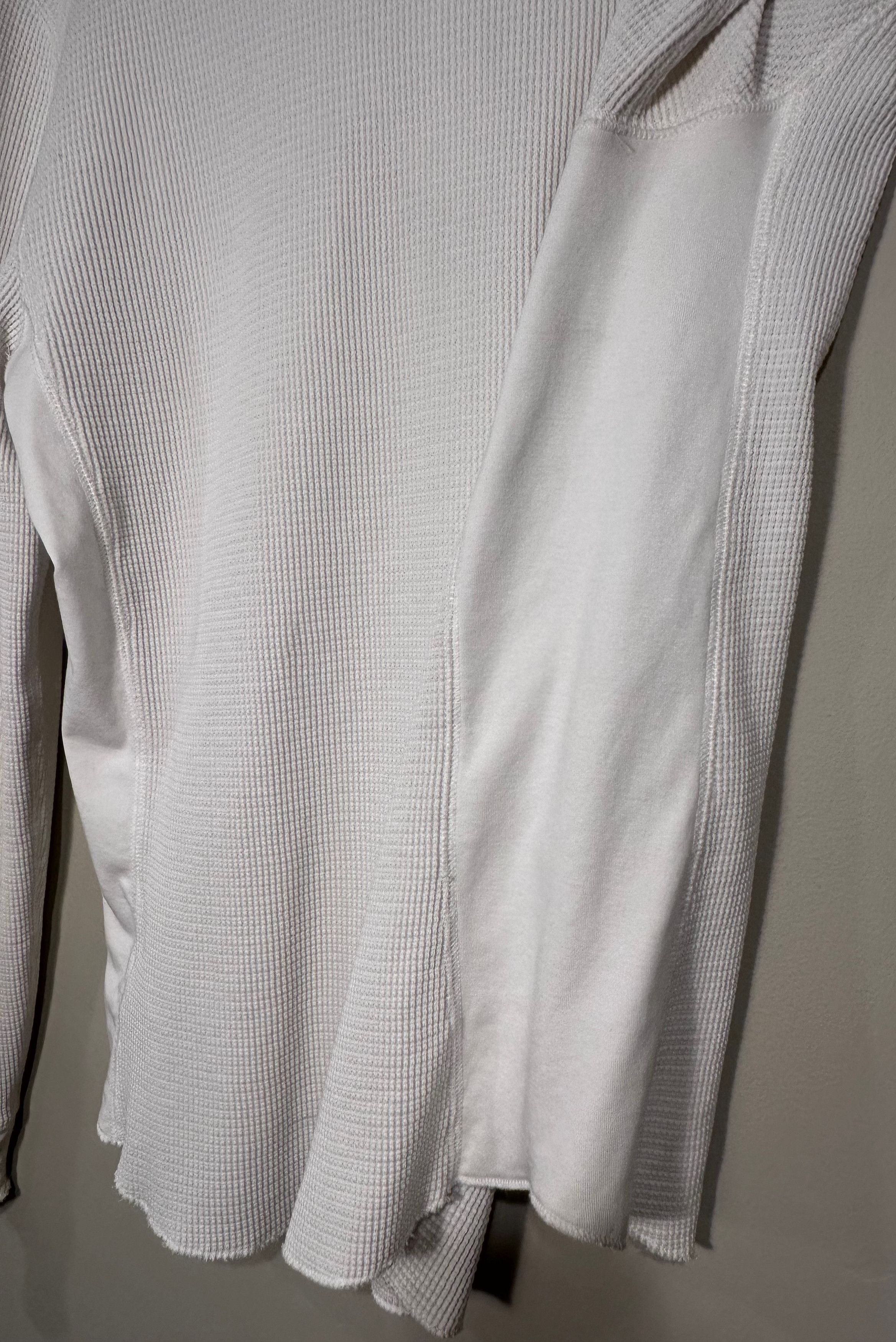 Vince Vince Waffle-Knit Hooded Henley Sweater Size US L / EU 52-54 / 3 - 3 Thumbnail