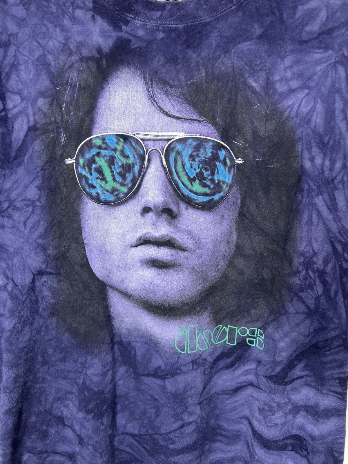 Liquid Blue Vintage Jim Morrison The Doors Band Liquid Blue T-shirt 00s Size US L / EU 52-54 / 3 - 2 Thumbnail
