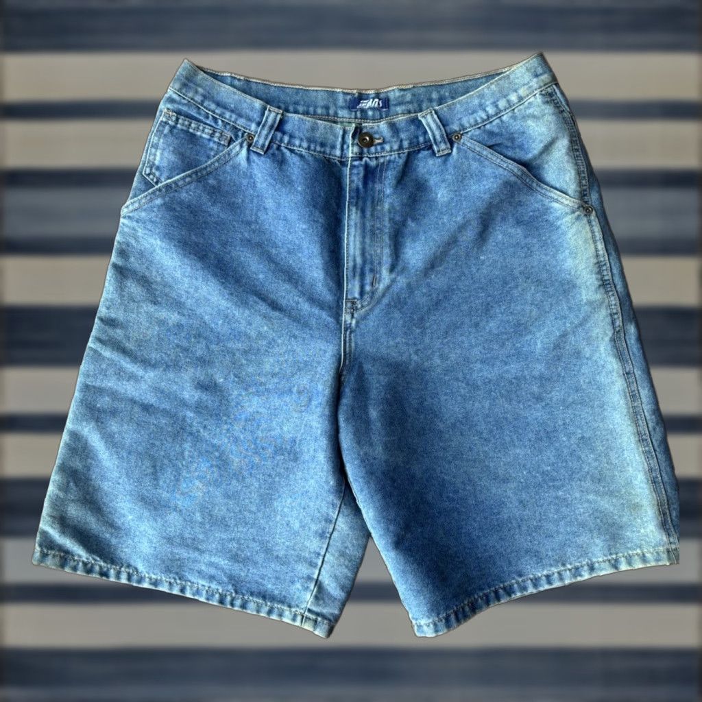 AG Jeans VINTAGE Jeans Baggy Jeans Shorts Jorts Carpenter Y2K 34 Mens Blue Womens? Size US 34 / EU 50 - 1 Thumbnail