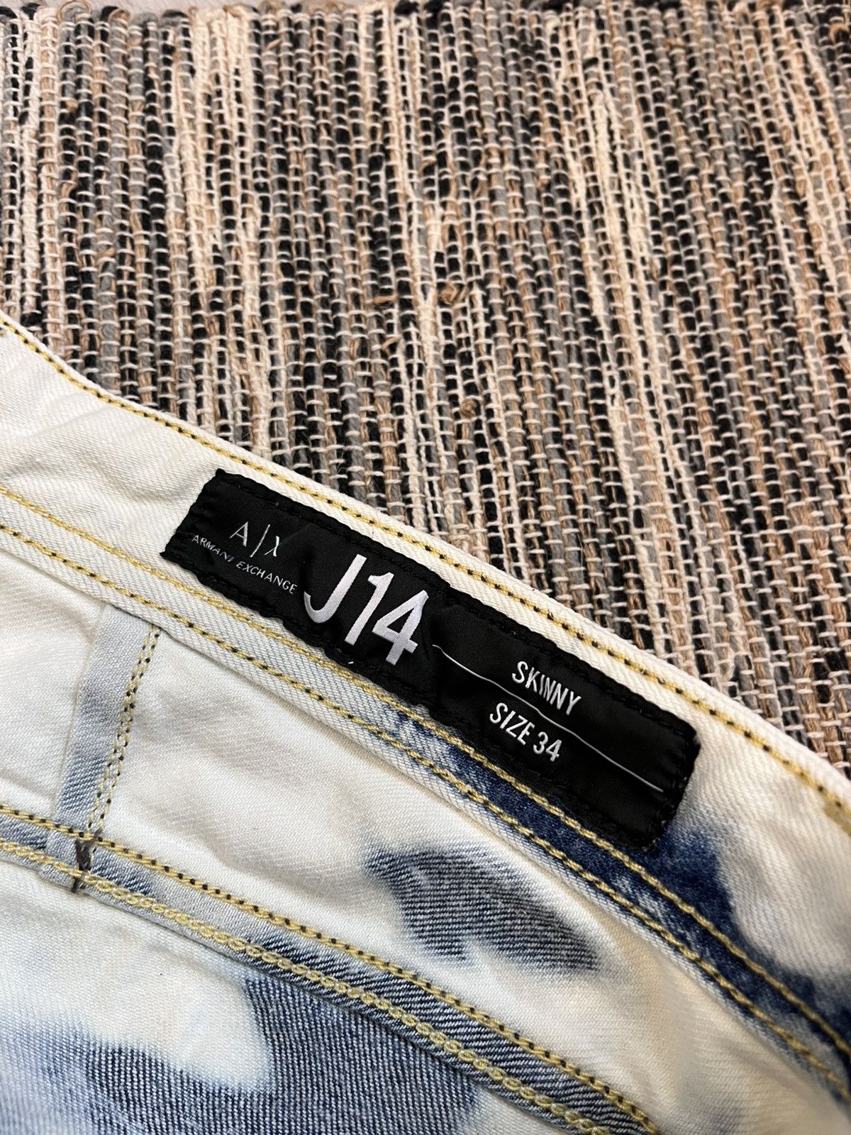 Armani Exchange × Designer Hype Armani Exchange skinny jeans j14 tiy dye style denim Size US 34 / EU 50 - 17 Thumbnail