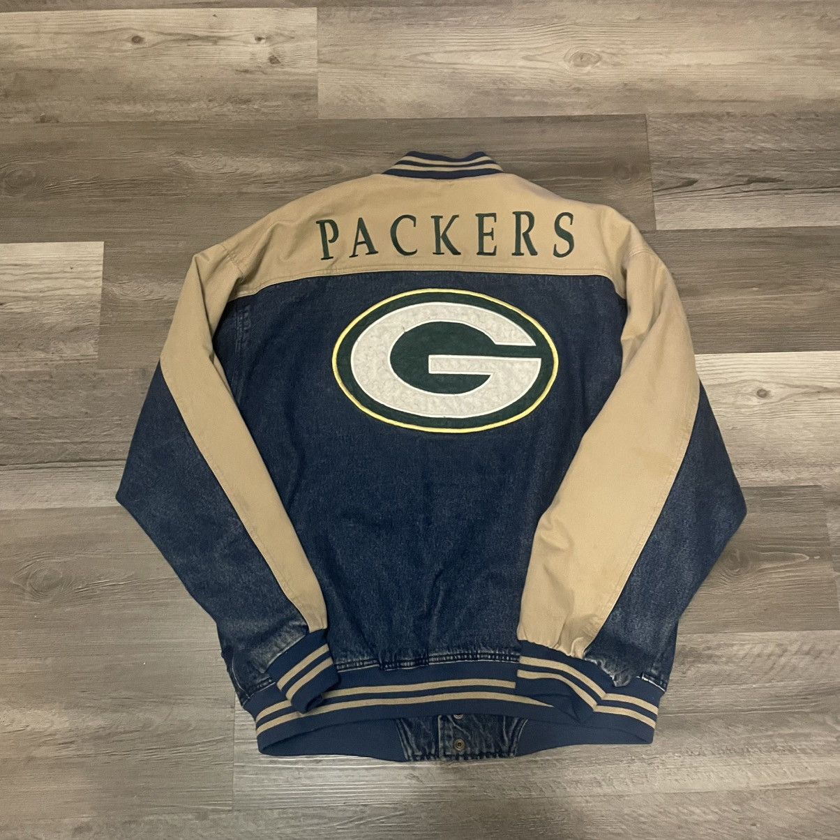 Lee × NFL × Vintage 90s Green Bay packer Jacket Size US XL / EU 56 / 4 - 4 Thumbnail
