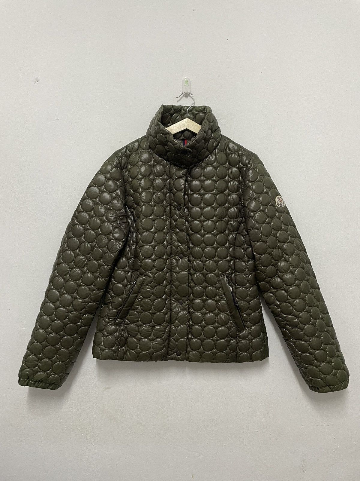 Image of Moncler Puffers For Women in Army Green (Size Small)