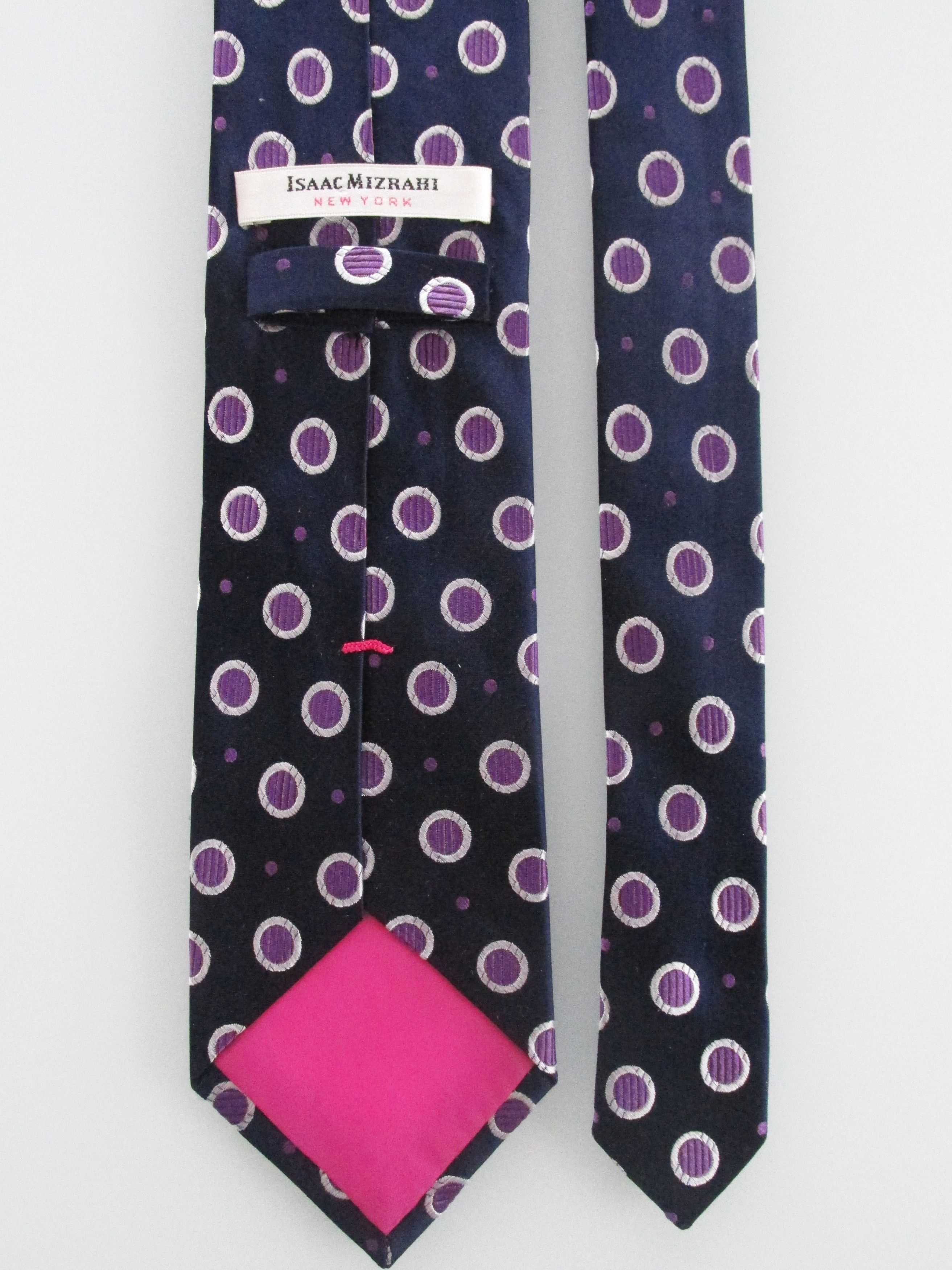 Isaac Mizrahi Isaac Mizrahi Men's Silk Tie Size ONE SIZE - 4 Thumbnail
