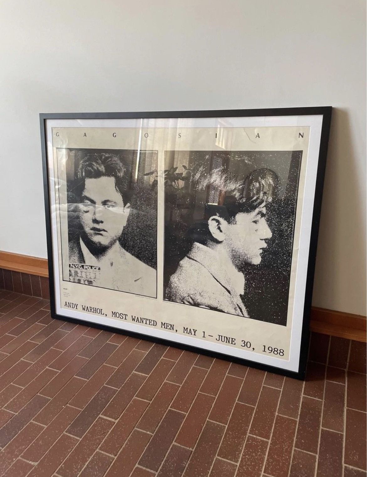 image of 1988 Andy Warhol Gagosian Poster in Black, Men's