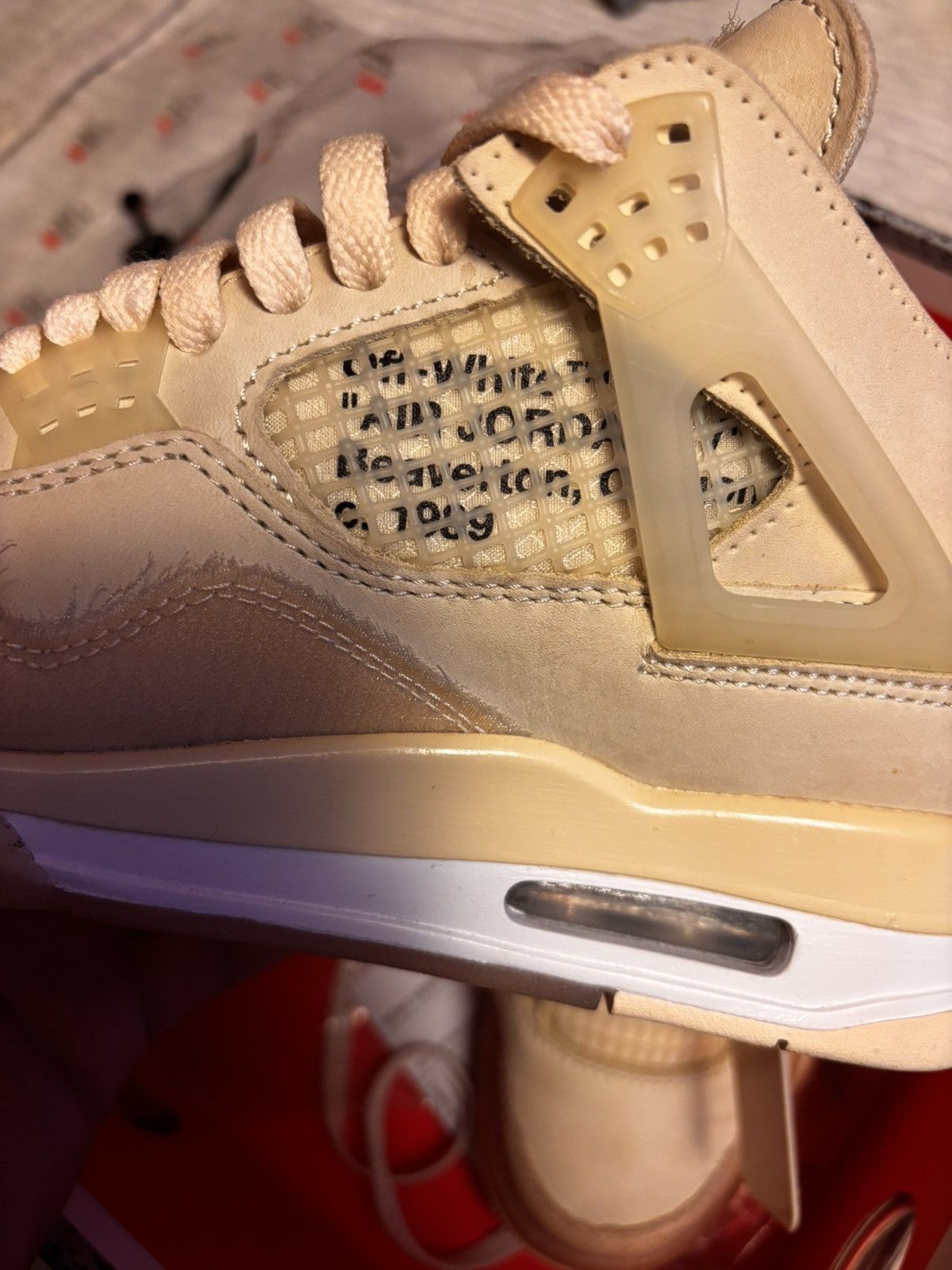 Jordan Brand × Off-White Air Jordan 4 x Off White Sail Size US 5 / IT 35 - 12 Thumbnail