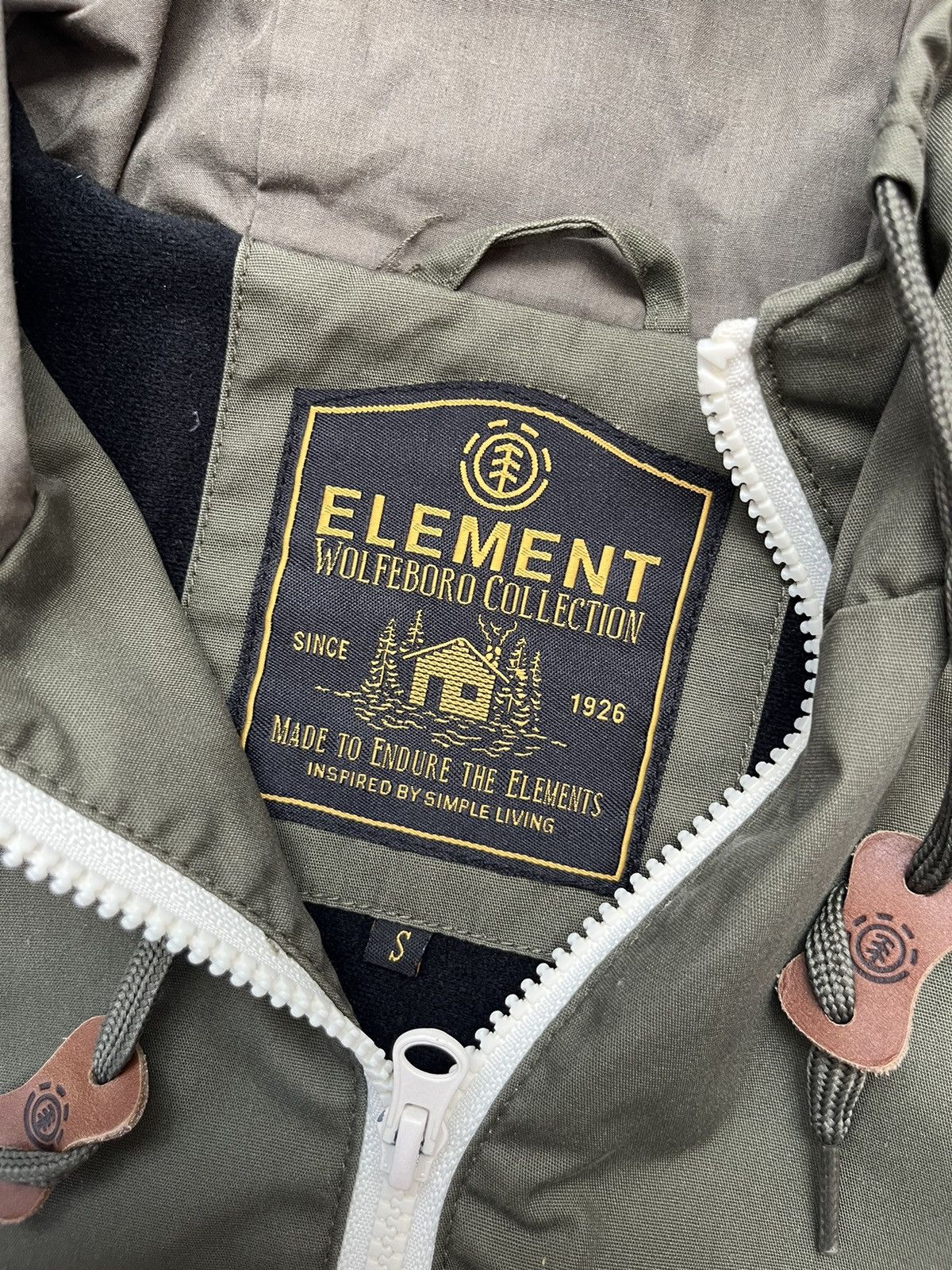 Element Vintage Element Windbreaker Hooded Zip Loght Jacket Green Size US S / EU 44-46 / 1 - 7 Thumbnail