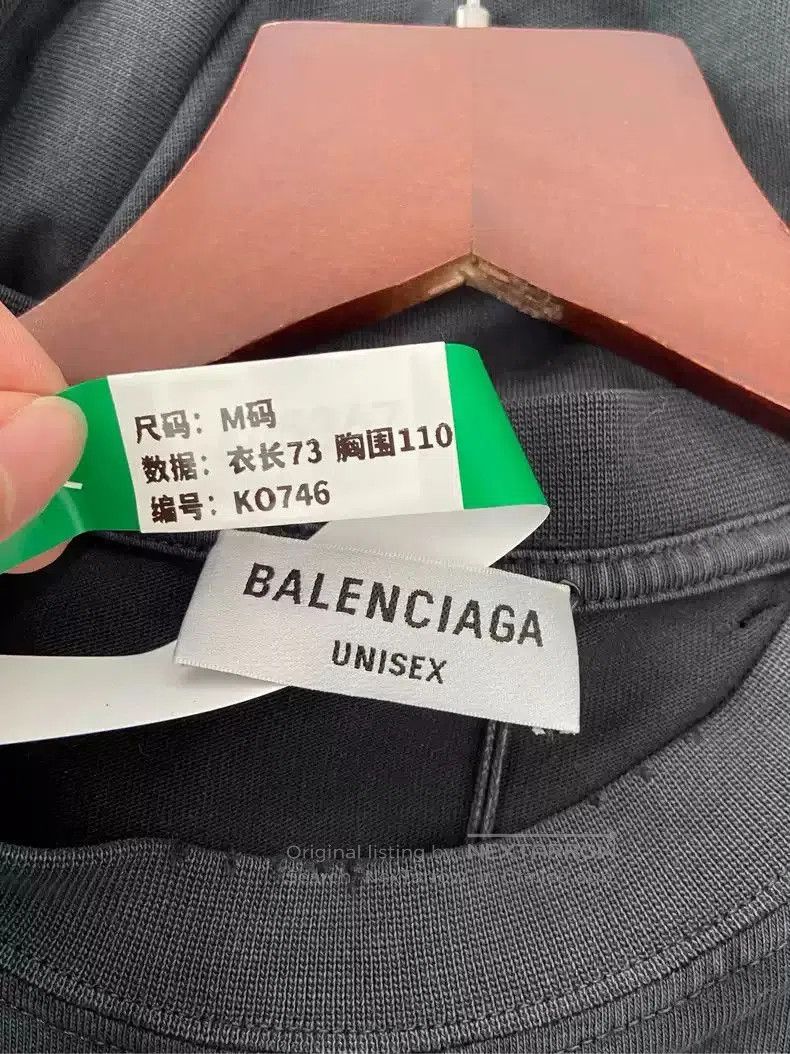 Balenciaga Balenciaga SS22 Maison Series BB Letter Logo Printed Cracks Size US M / EU 48-50 / 2 - 6 Thumbnail