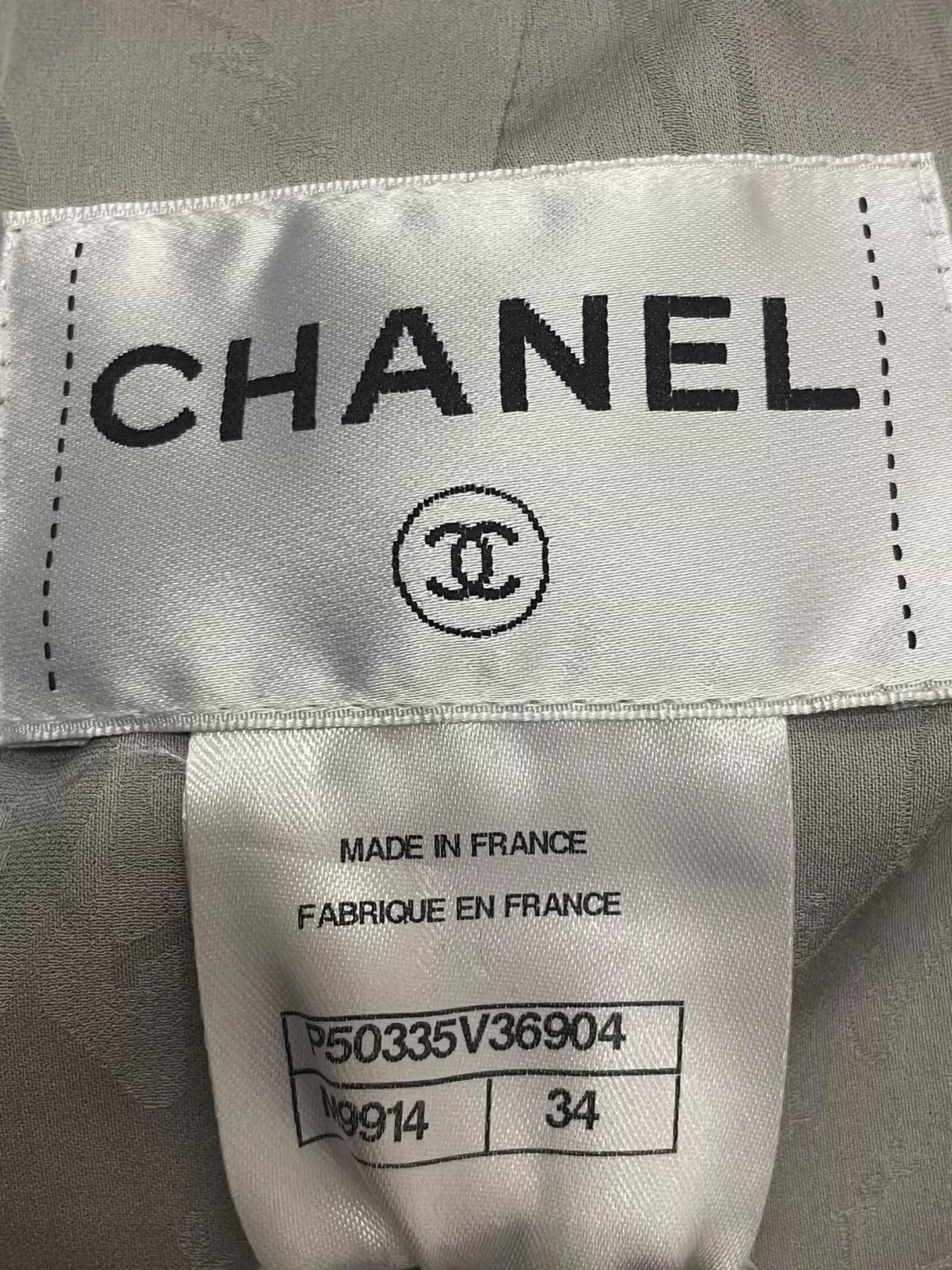 Chanel Chanel black white woven shimmer 4pocket classic jacket 34 Size XS / US 0-2 / IT 36-38 - 4 Thumbnail