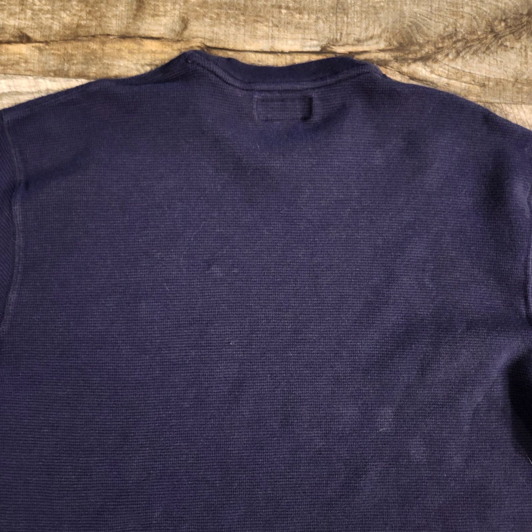 Polo Ralph Lauren Polo Ralph Lauren Waffle Knit Thermal Mens XL Blue Crew Neck Long Sleeve Shirt Size US XL / EU 56 / 4 - 7 Thumbnail