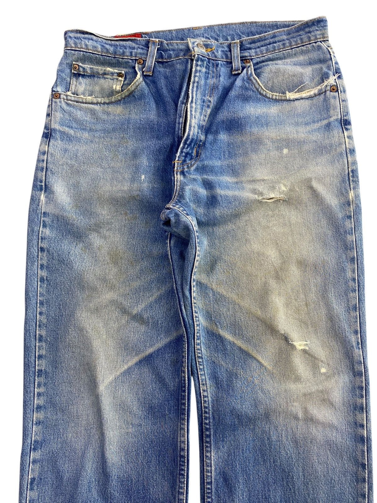 Edwin Y2K Edwin Distressed Style Wide Leg Denim Size US 33 - 2 Thumbnail