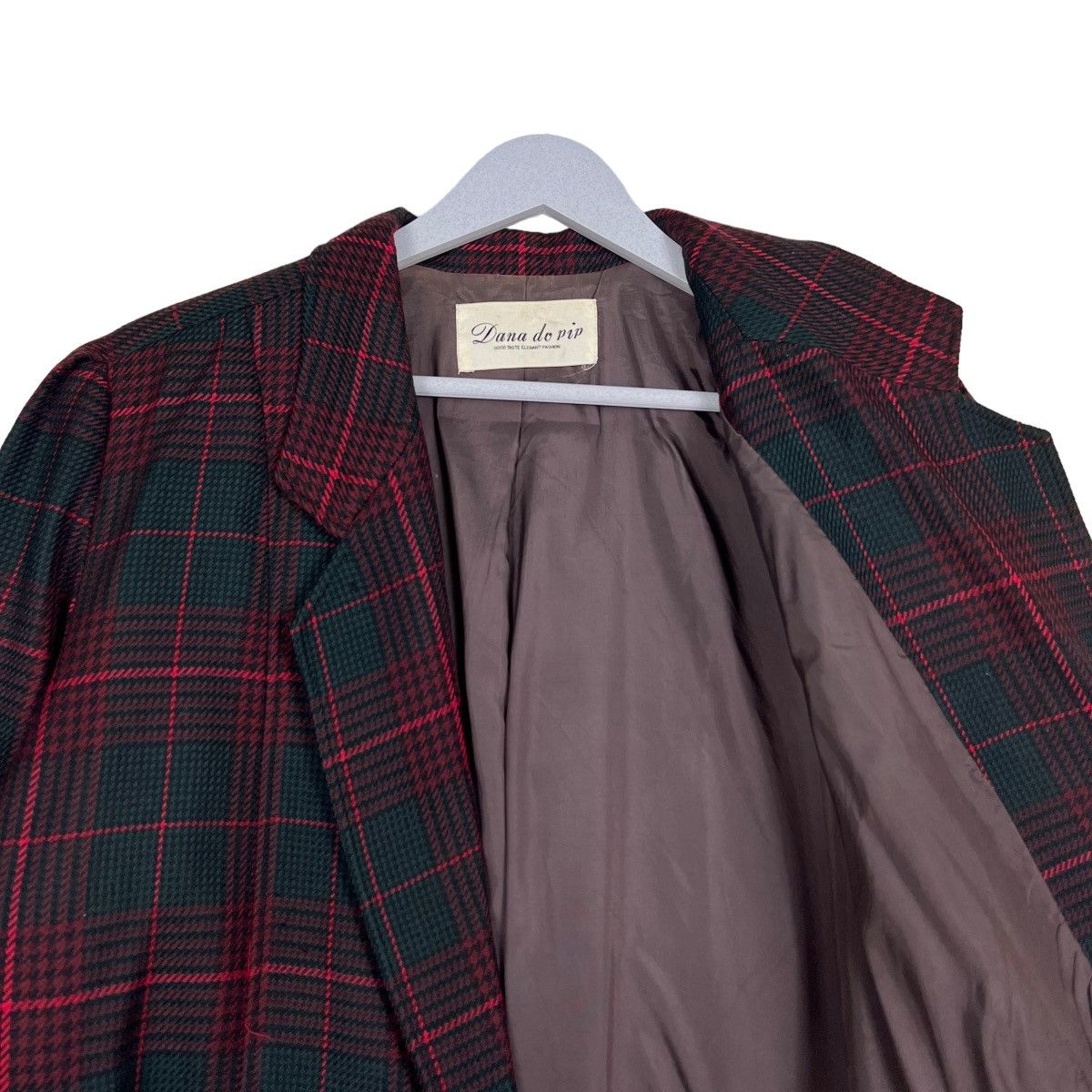 Issey Miyake 🔥 DANA DO PIP PLAID CHECK WOOL COLAR LESS BOMBER JACKET Size US M / EU 48-50 / 2 - 10 Thumbnail