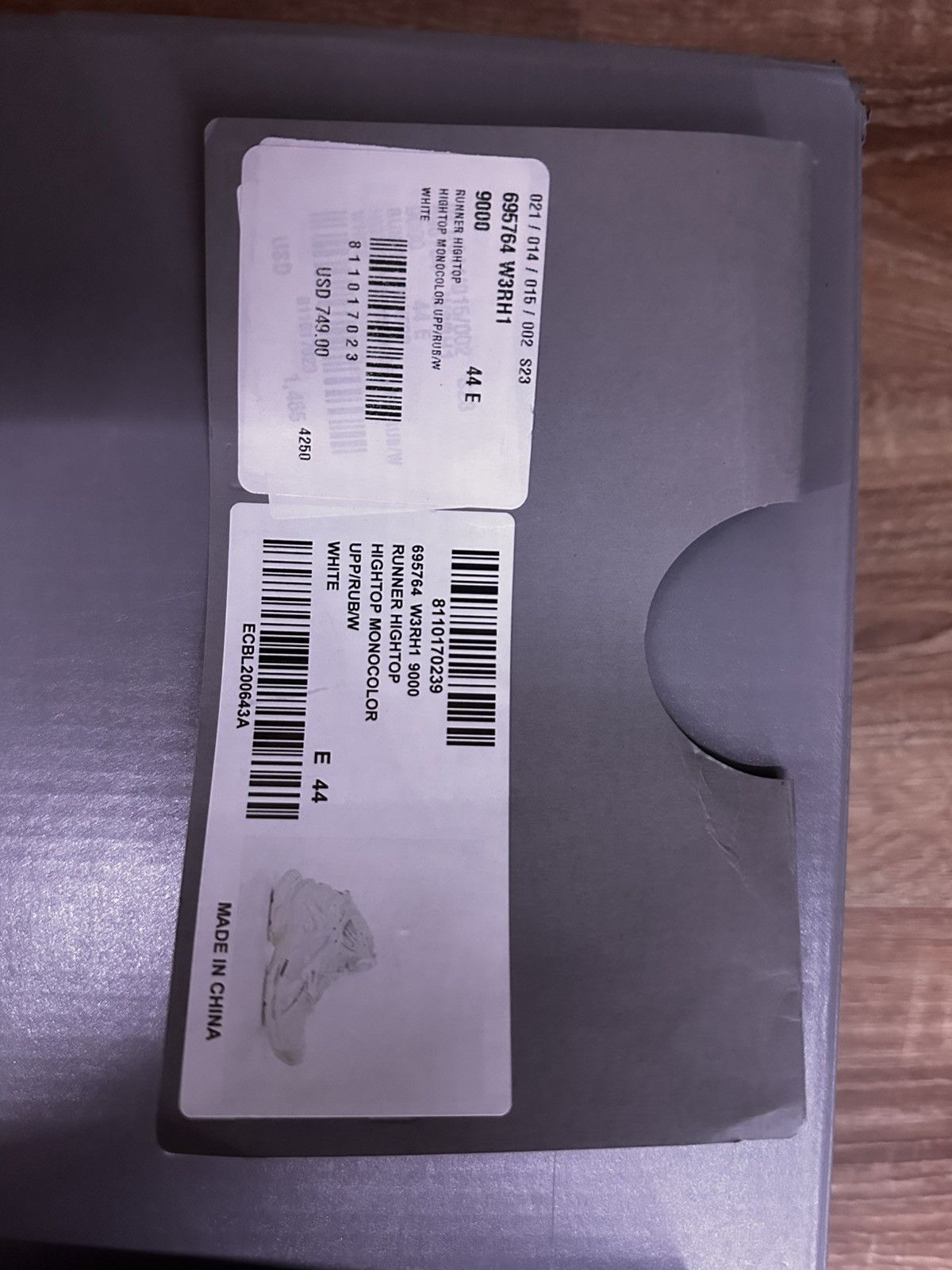 Balenciaga Balenciaga Runner Hightop Monocolor white Size US 10 / EU 43 - 17 Thumbnail