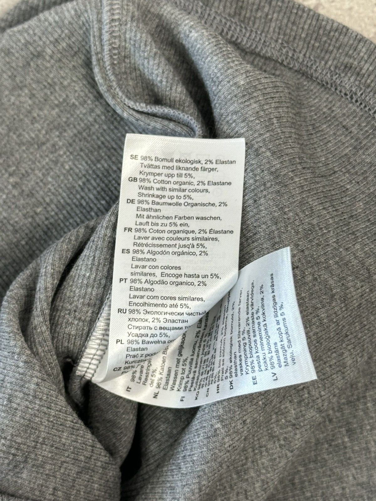 By Malene Birger By Malene Birger Lunai Grey Short Sleeve Cotton T-shirt Size L / US 10 / IT 46 - 10 Thumbnail
