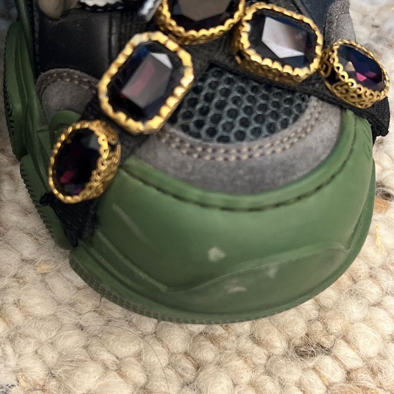 Other Gucci Flashtrek Crystal-Embellished Sneakers - Size US 5.5 / EU 38 - 8 Thumbnail