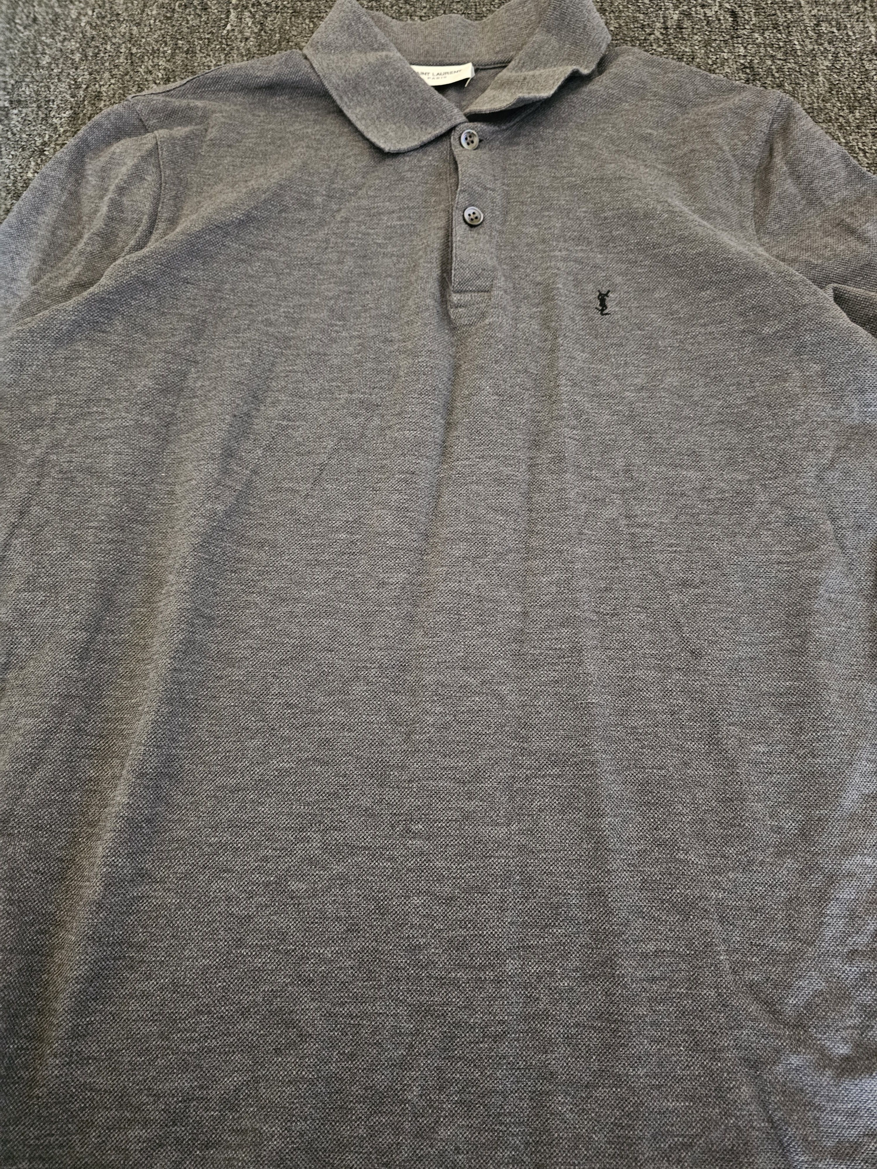Saint Laurent Paris Saint Laurent Paris Men's Long Sleeve Polos Shirts Size M Size US M / EU 48-50 / 2 - 2 Thumbnail