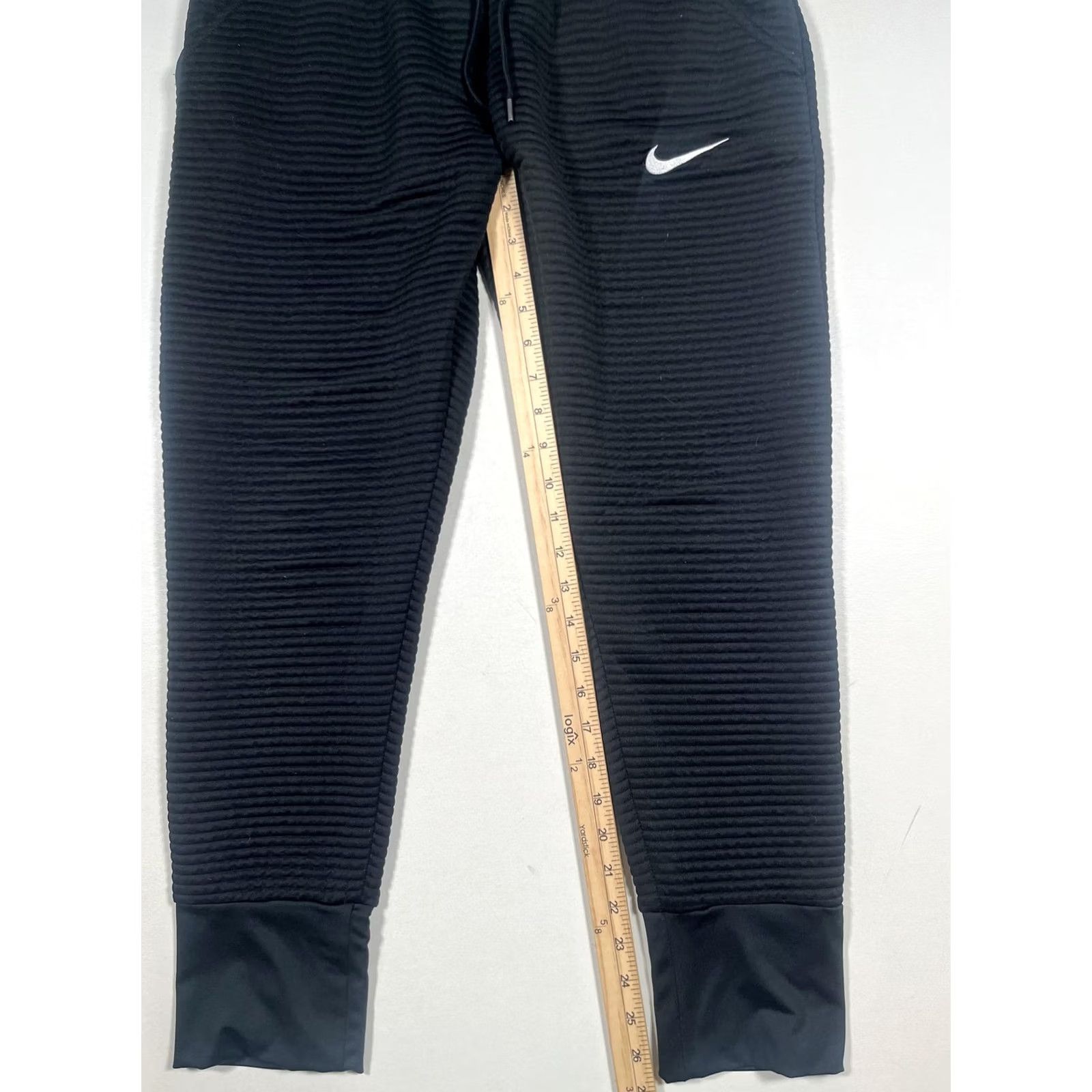 Nike Nike Dri-FIT Pants Mens M Black Jogger Slim with Pockets Swoosh Logo Athletic Gym Size US 31 - 6 Thumbnail