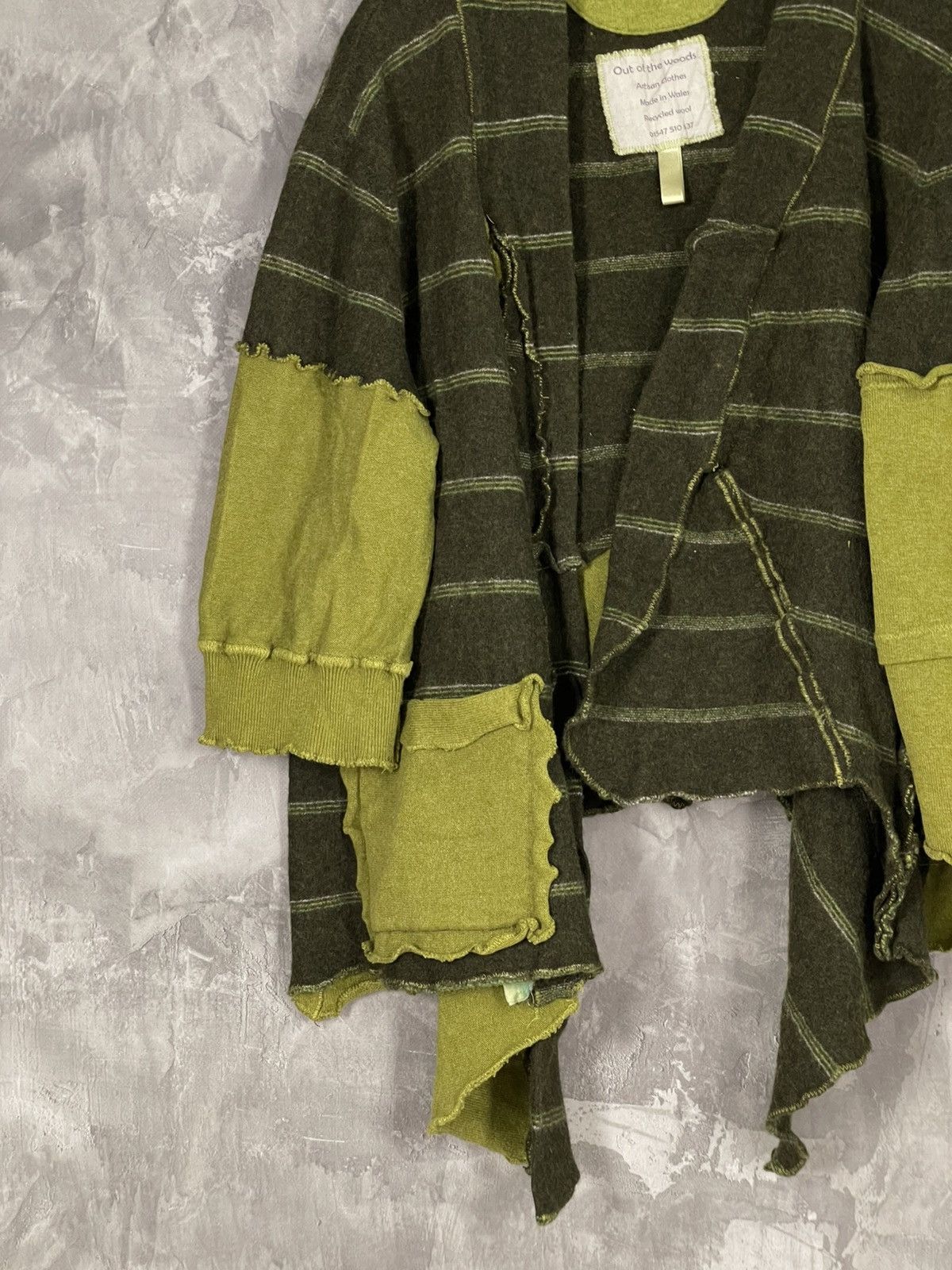 Japanese Brand Avant Garde Y2K Out Of The Woods Green Sweater Size M / US 6-8 / IT 42-44 - 5 Thumbnail