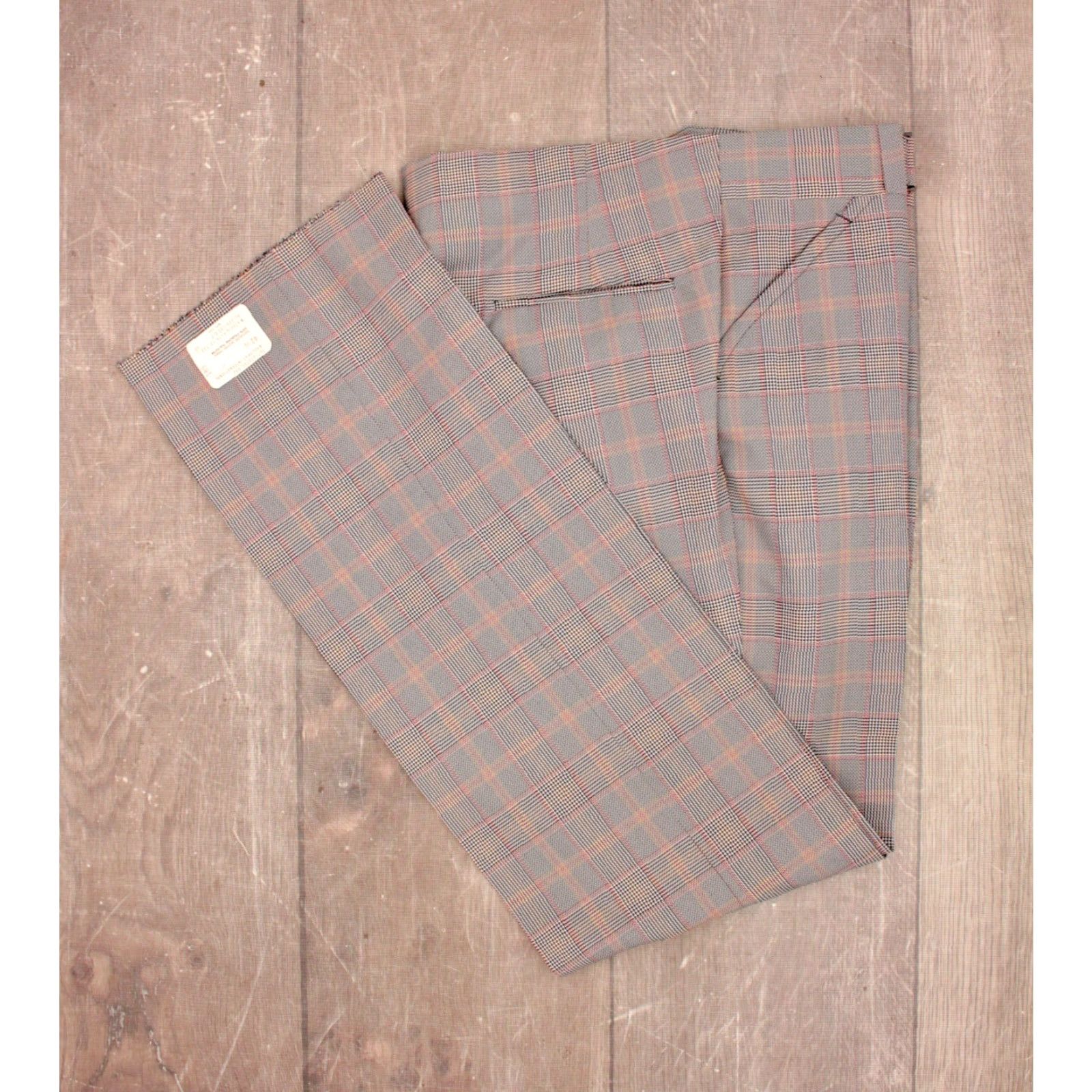 Vintage VINTAGE Mens VTG NOS 70s Blue Plaid Leisure Suit Sz 42 1970s Polyester Disco 2 PC Mens Size 44R - 6 Thumbnail