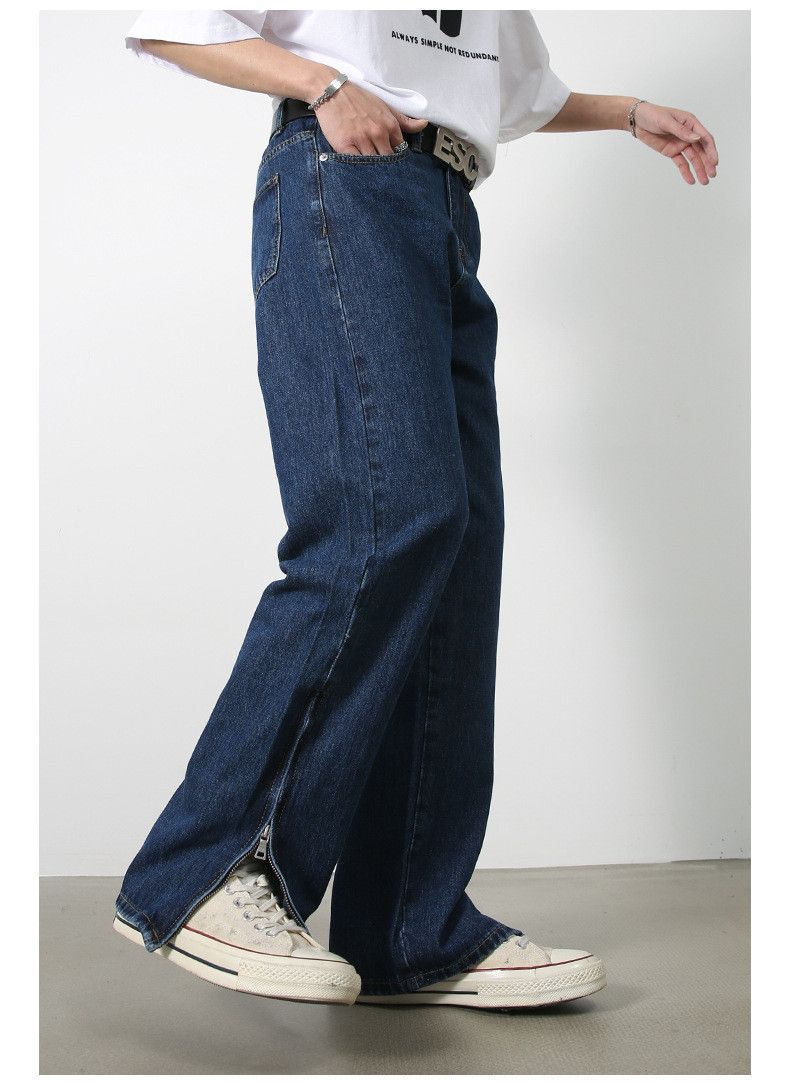 Japanese Brand × Jean Japanese loose straight zipper casual jeans Size US 32 / EU 48 - 3 Thumbnail