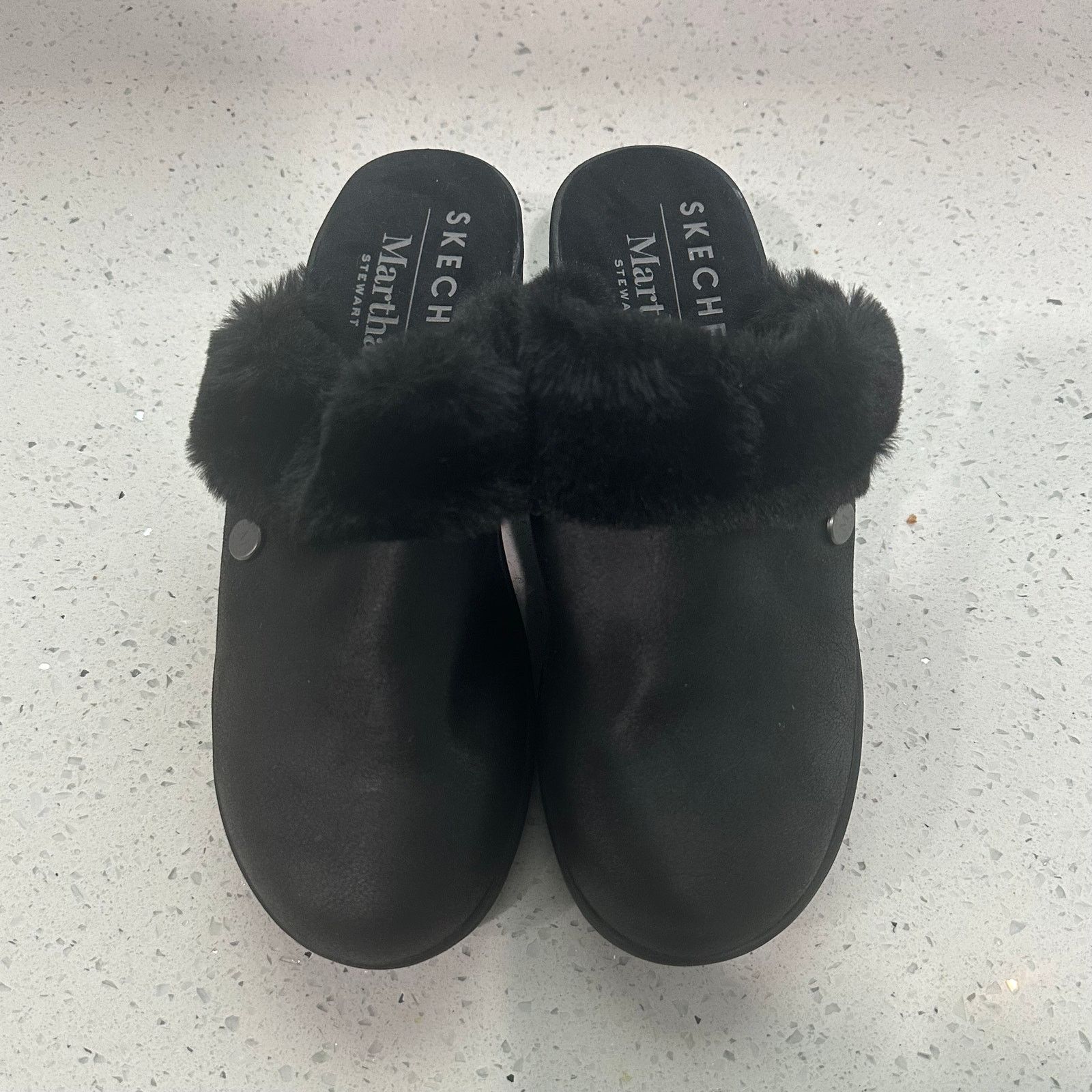 SKECHERS Martha Stewart Skechers Pier-Lite Mules Cozy High Black Sz 5 Size US 5 / IT 35 - 1 Thumbnail