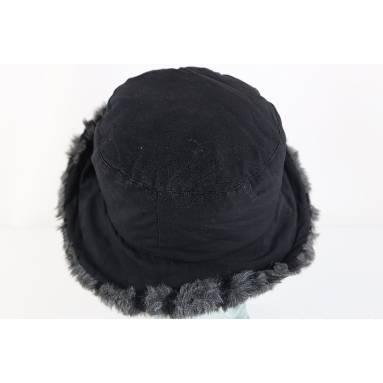 Vintage Vintage 90s Y2K Streetwear Babydoll Faux Fur Trim Bucket Hat Size ONE SIZE - 4 Thumbnail